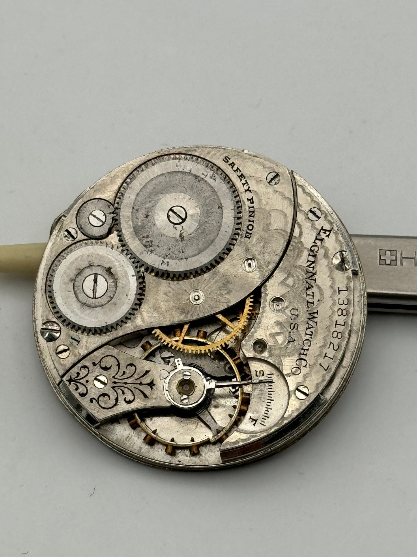 Elgin pocket watch movement movimento 39mm