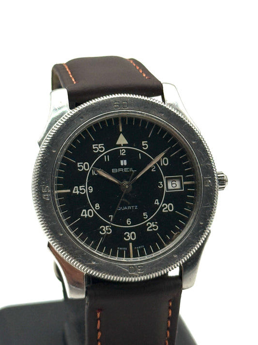breil aviator swiss made vintage 39mm
