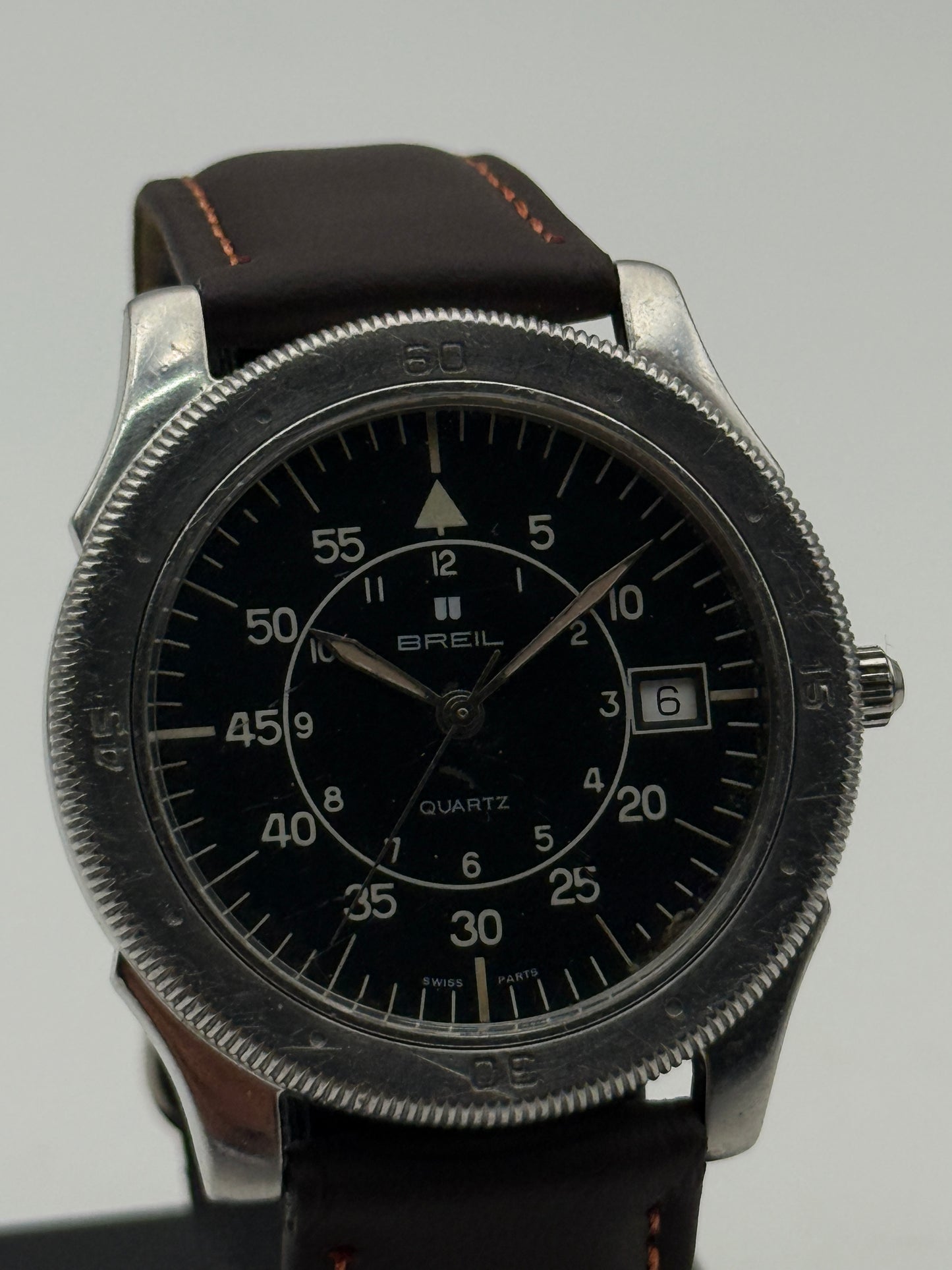 breil aviator swiss made vintage 39mm