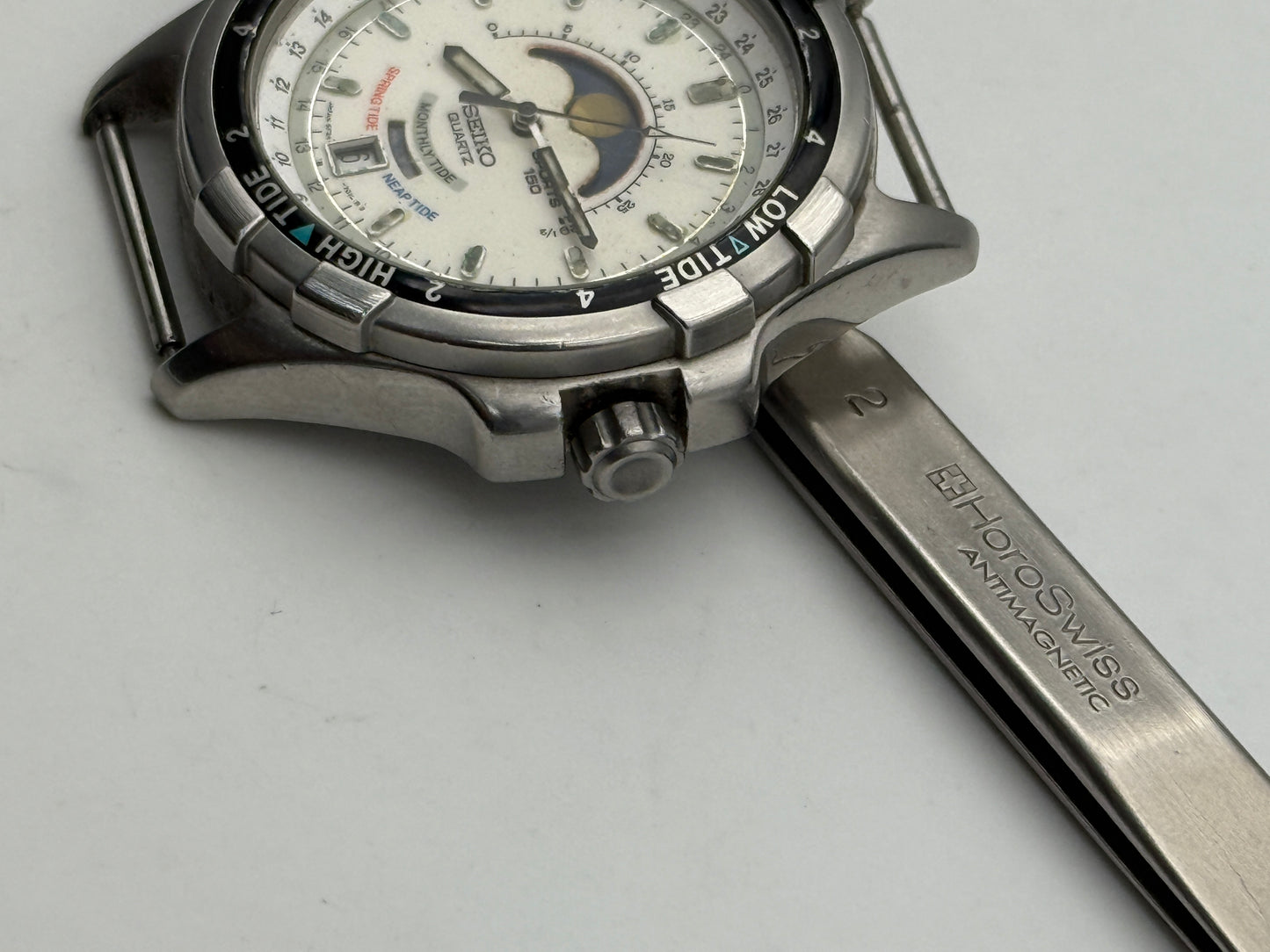 seiko sports 150 monthly tide 6f24-7010 43mm