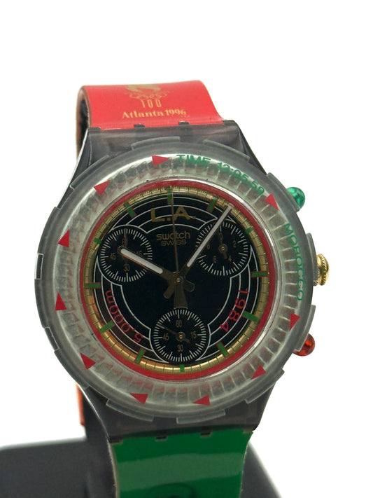 swatch atalanta 1996 chronograph vintage