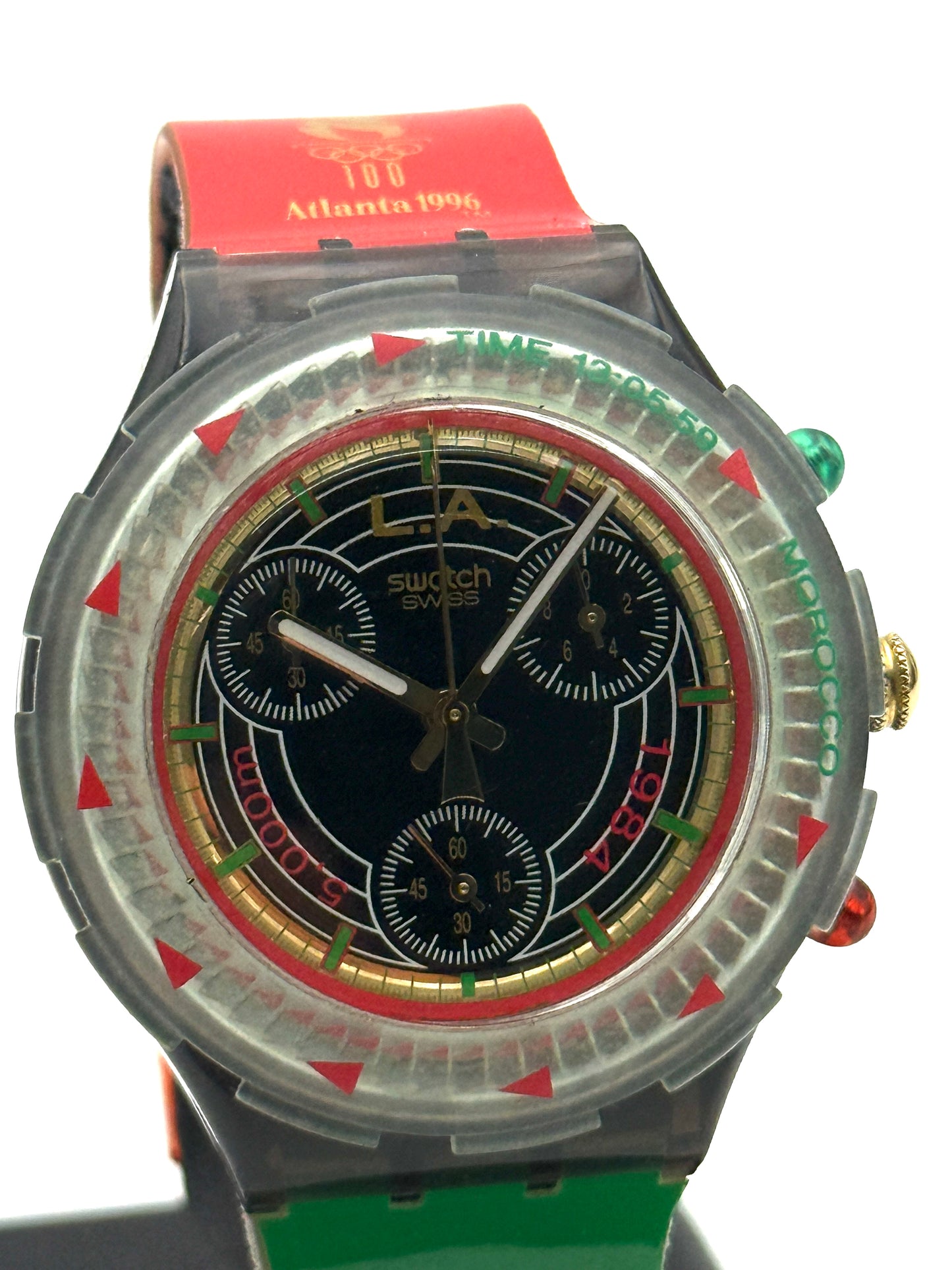swatch atalanta 1996 chronograph vintage