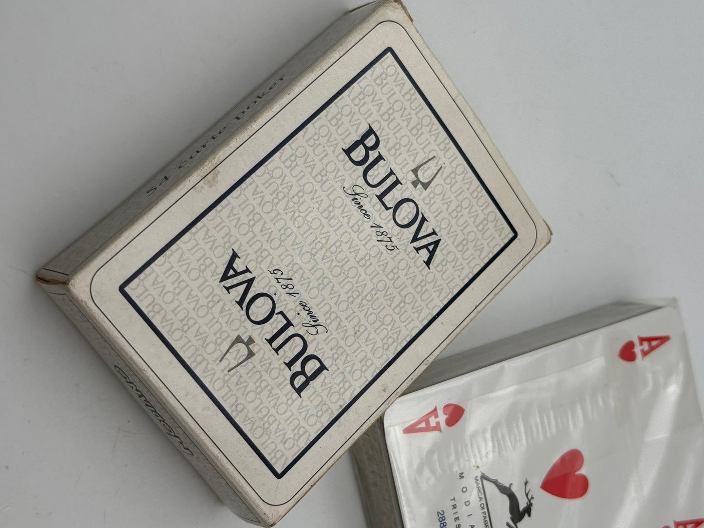bulova swiss made gadget card poker game nos modiano
