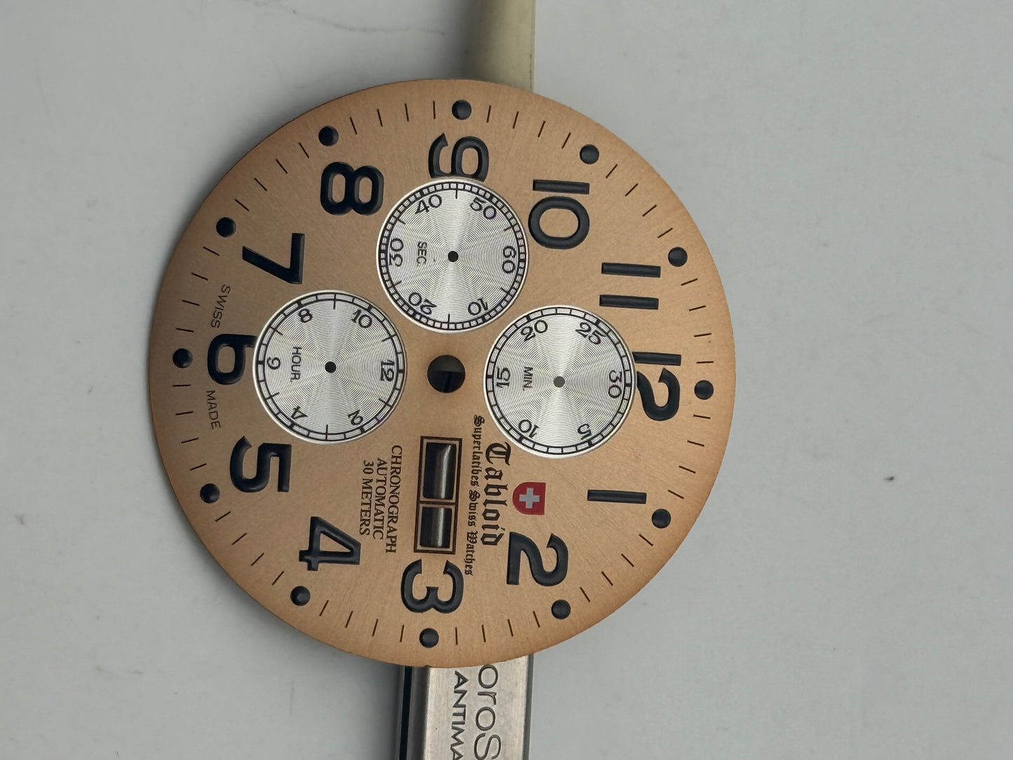 tabloid 7750 36mm dial quadrante valjoux eta chronograph
