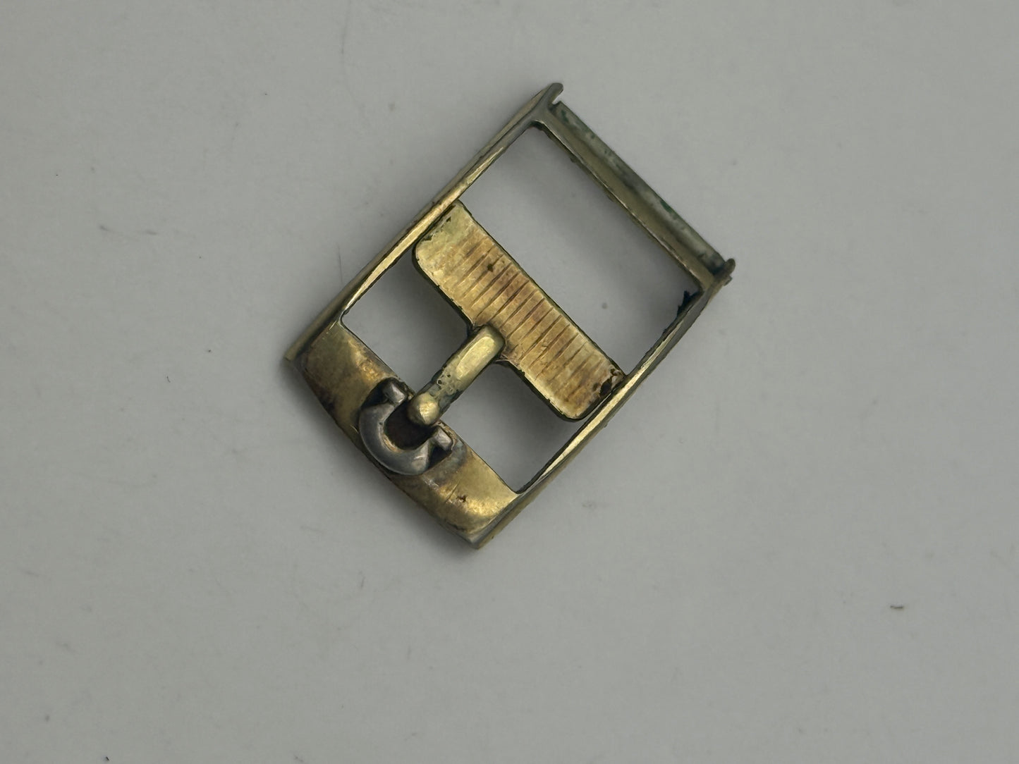 omega fibbia buckle 14mm gold plated model deposè