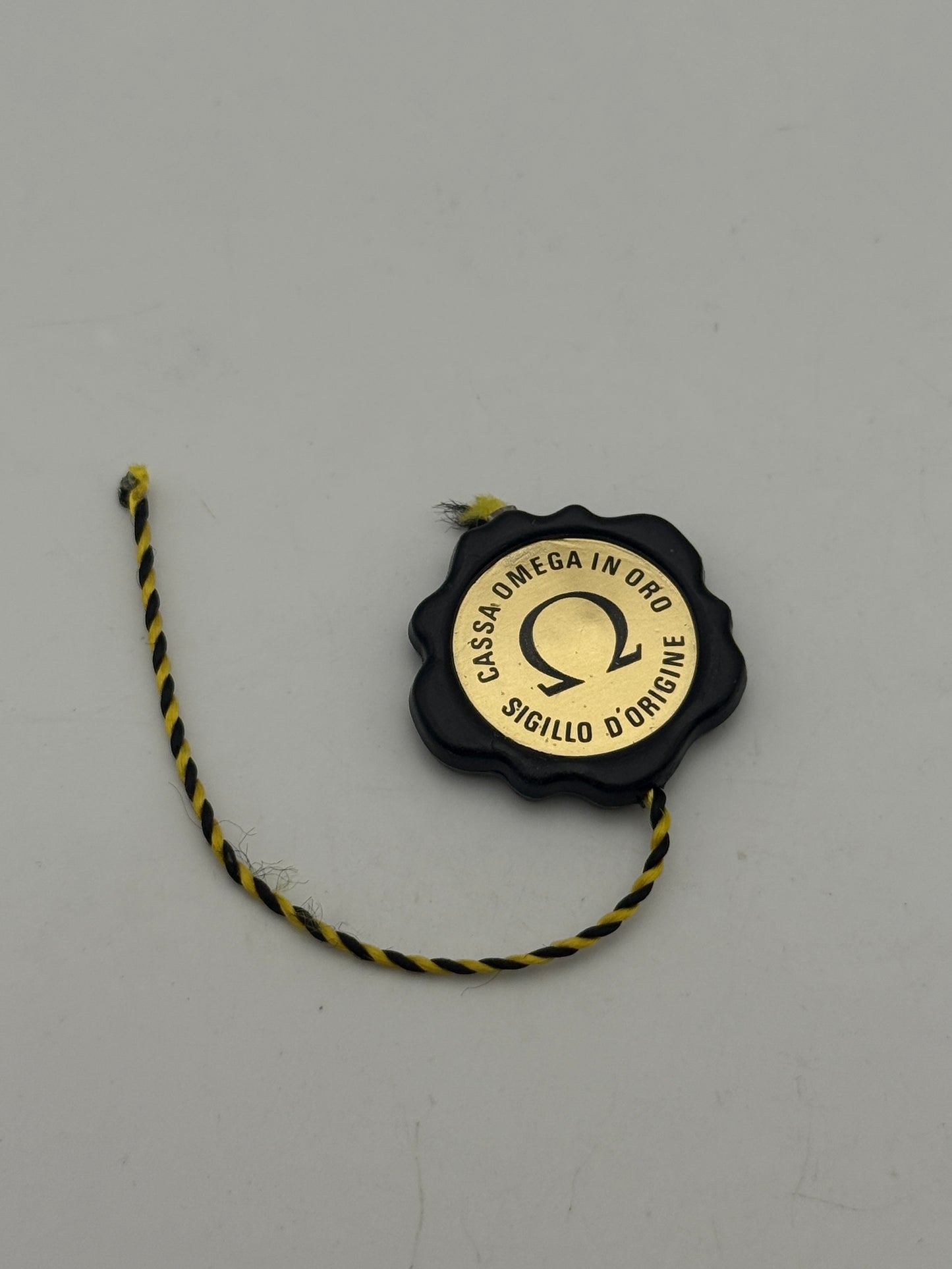 omega tag cartellino sigillo d'origine vintage