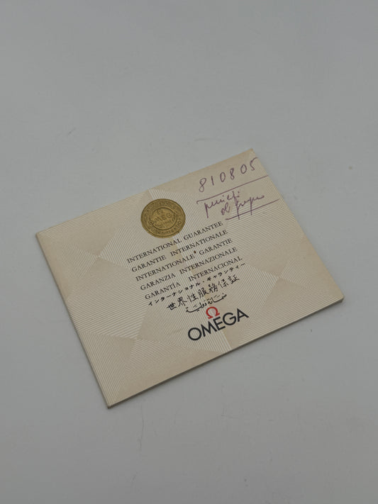 omega warranty garanzia guarantee vintage