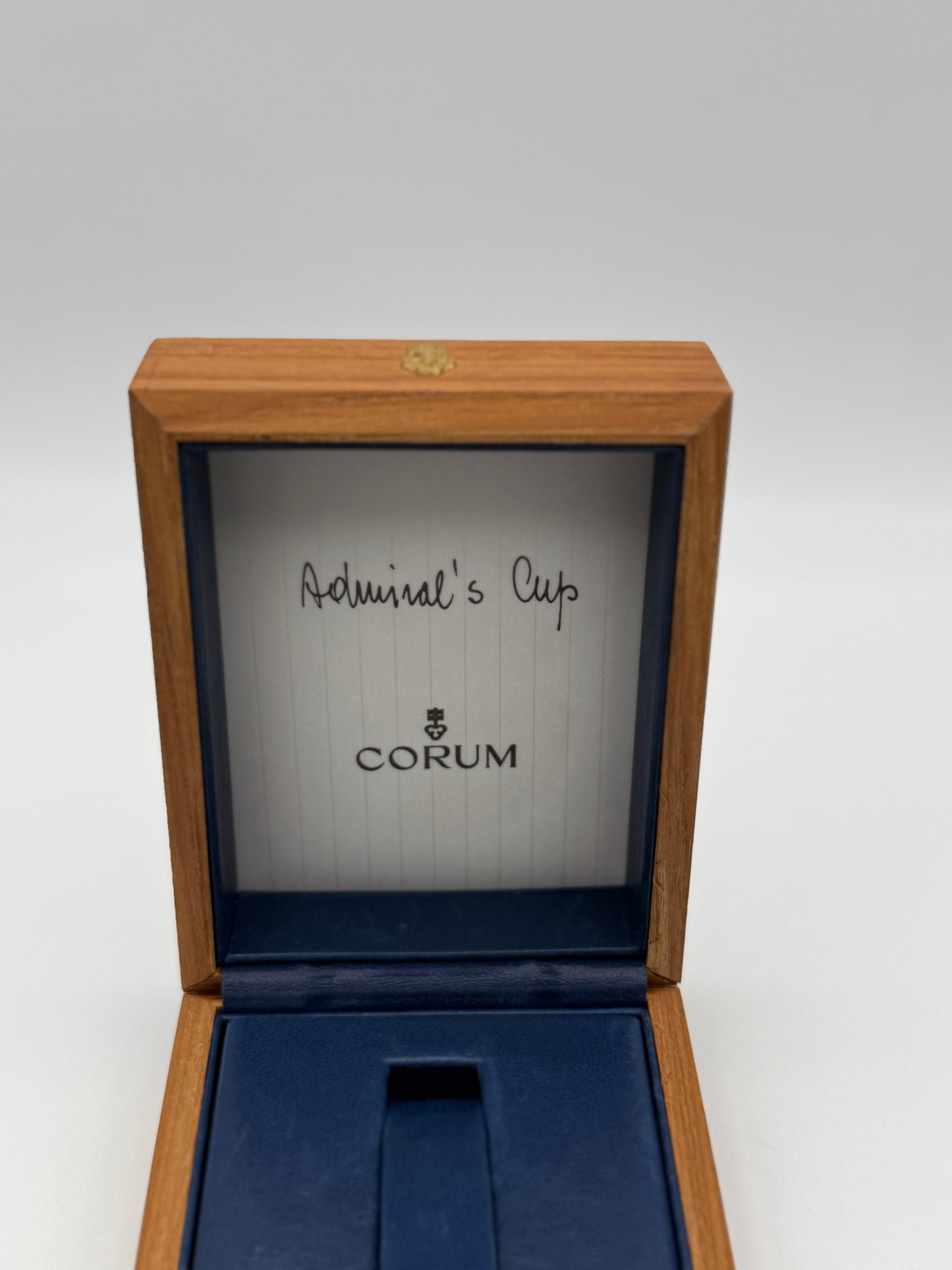 corum admiral's cup box scatola swiss made