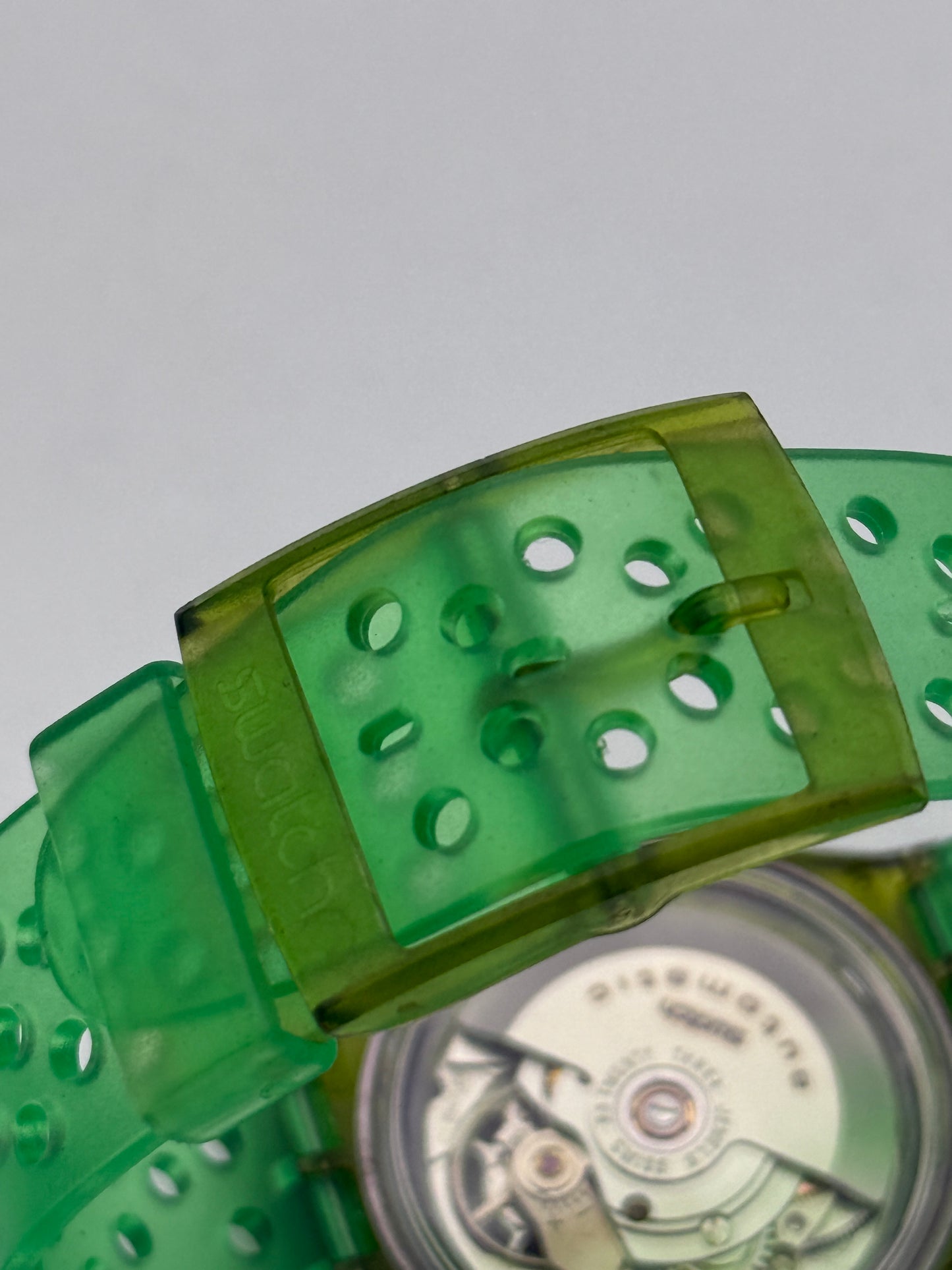 swatch automatic 306 eta 2840 green 37mm  vintage