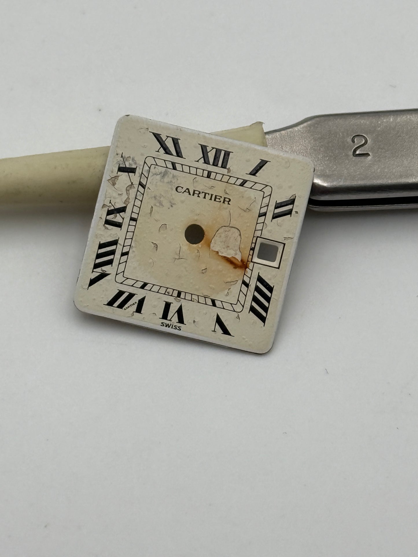 cartier 18,4x18,4mm dial quadrante