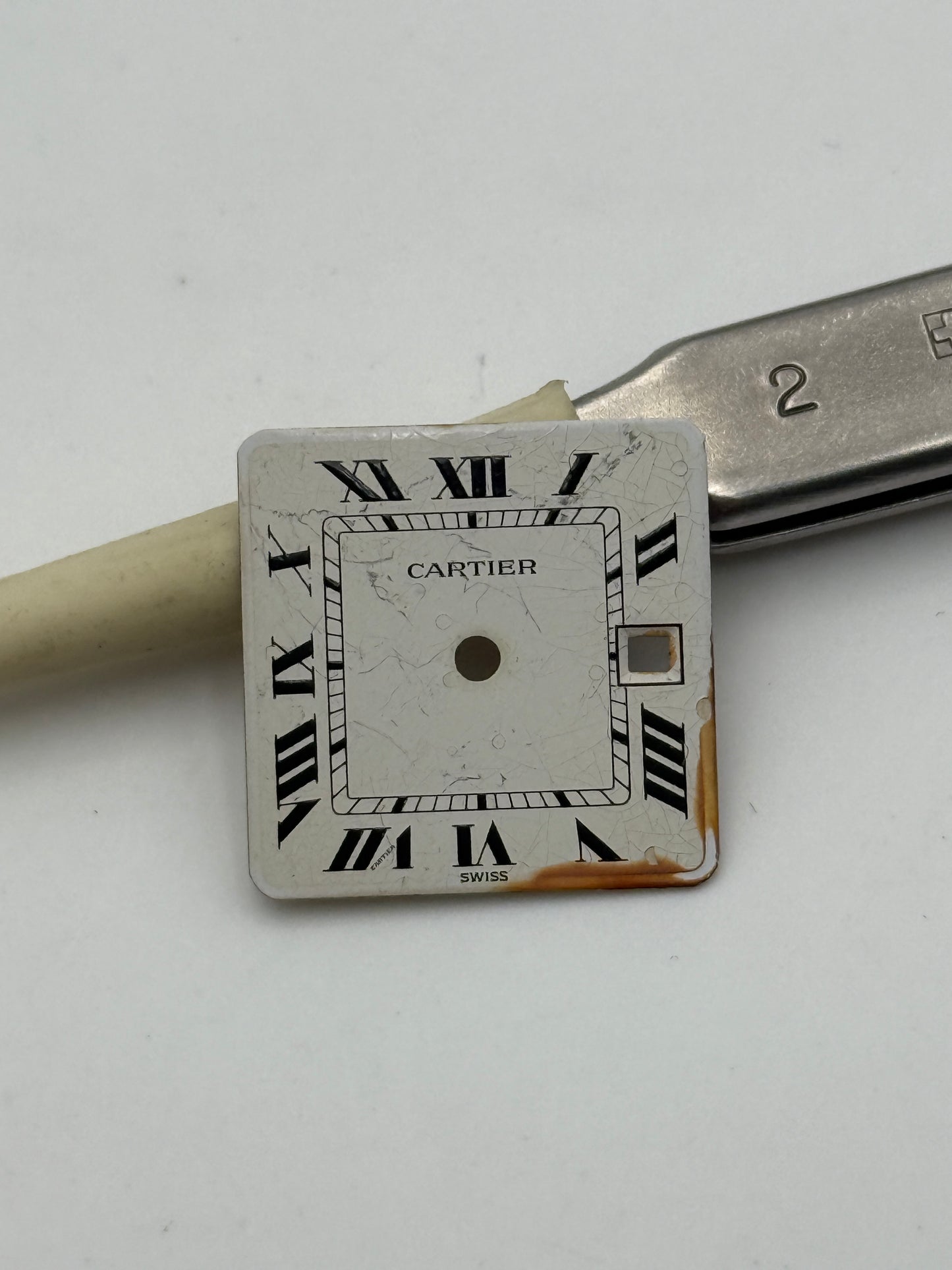 cartier 18,4x18,4mm dial quadrante