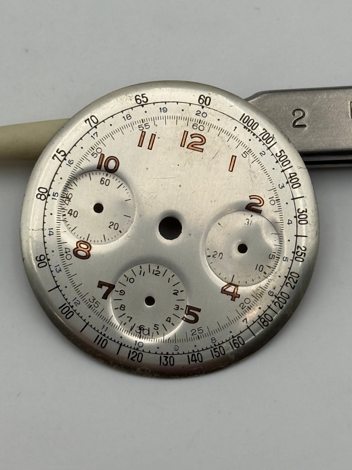 chrono 33,8mm dial quadrante old