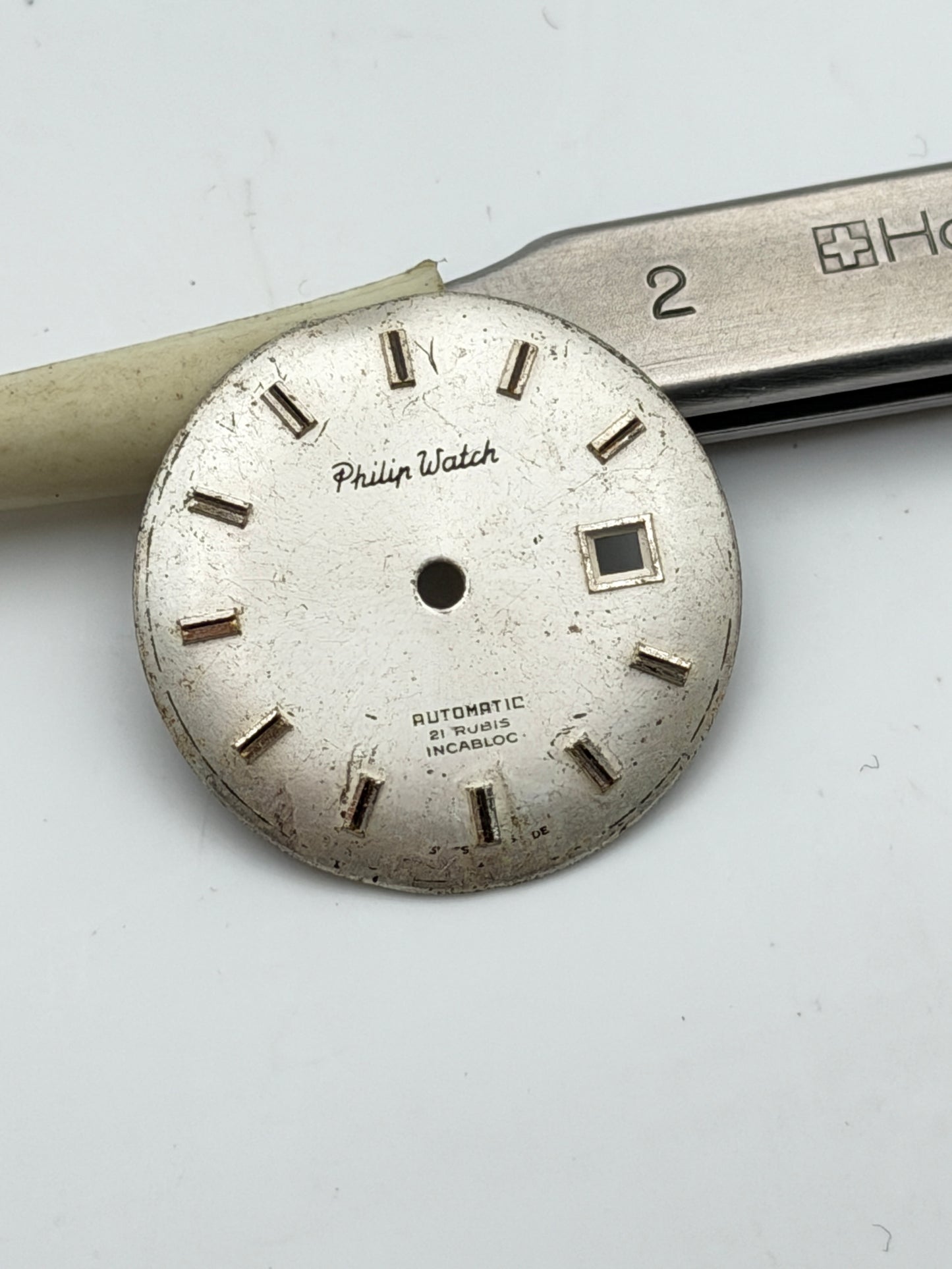 philip watch automatic 22.8mm dial quadrante