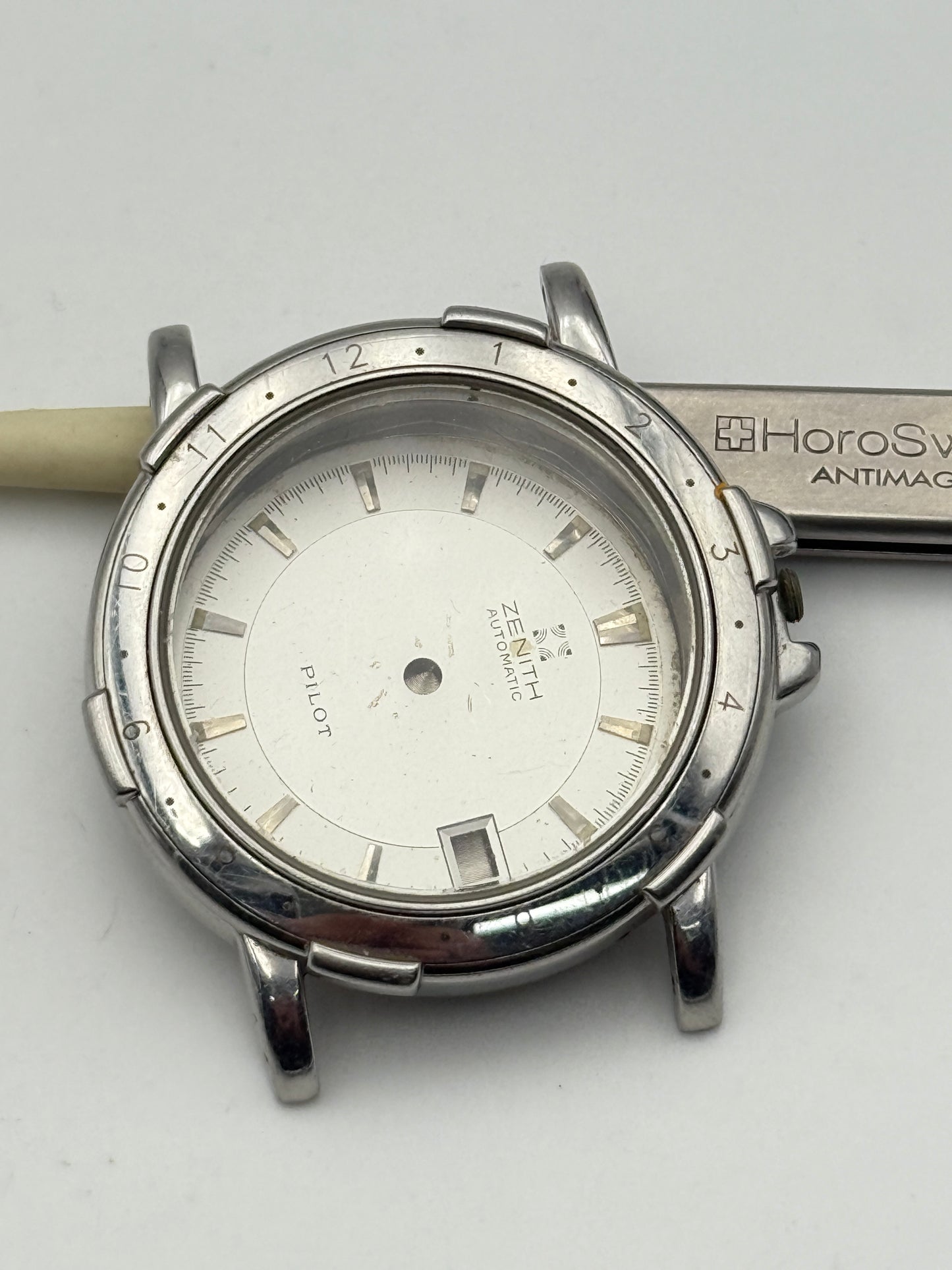 zenith pilot 33-02 1800-467 37mm cassa case automatic