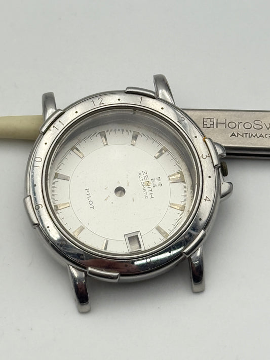 zenith pilot 33-02 1800-467 37mm cassa case automatic