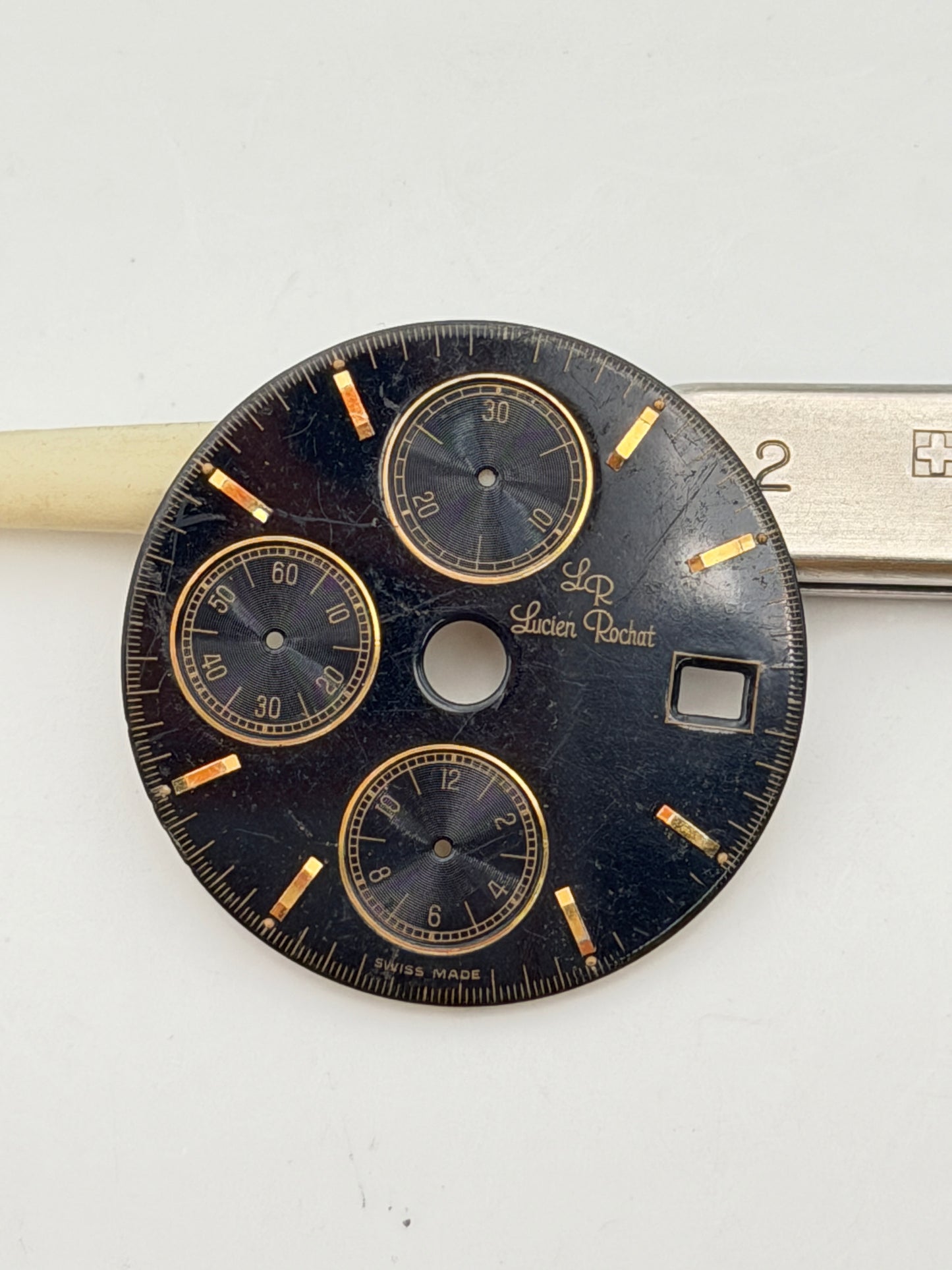 lucien rochat 29.5mm chrono 7750 dial quadrante