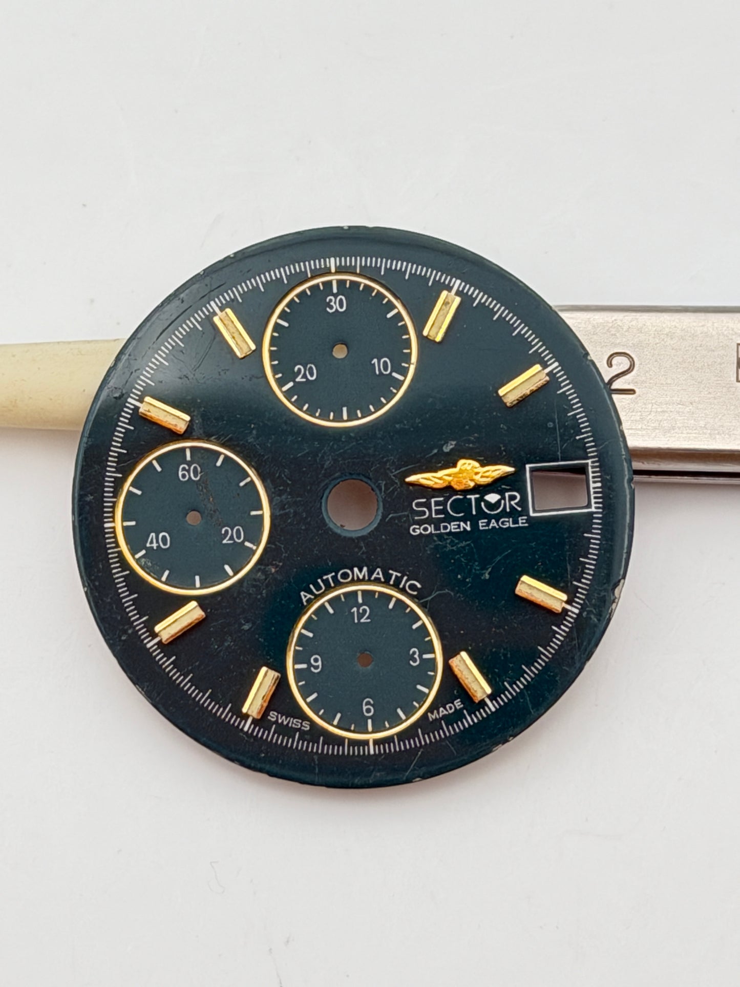 sector golden eagle chrono 7750 29mm dial quadrante
