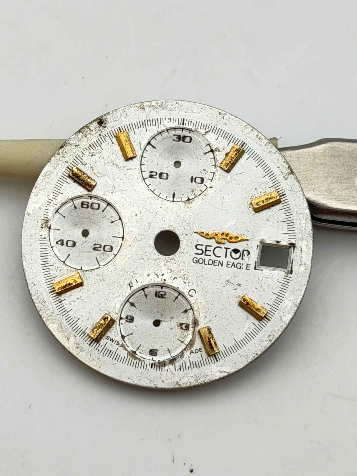 sector golden eagle chrono 7750 29mm dial quadrante