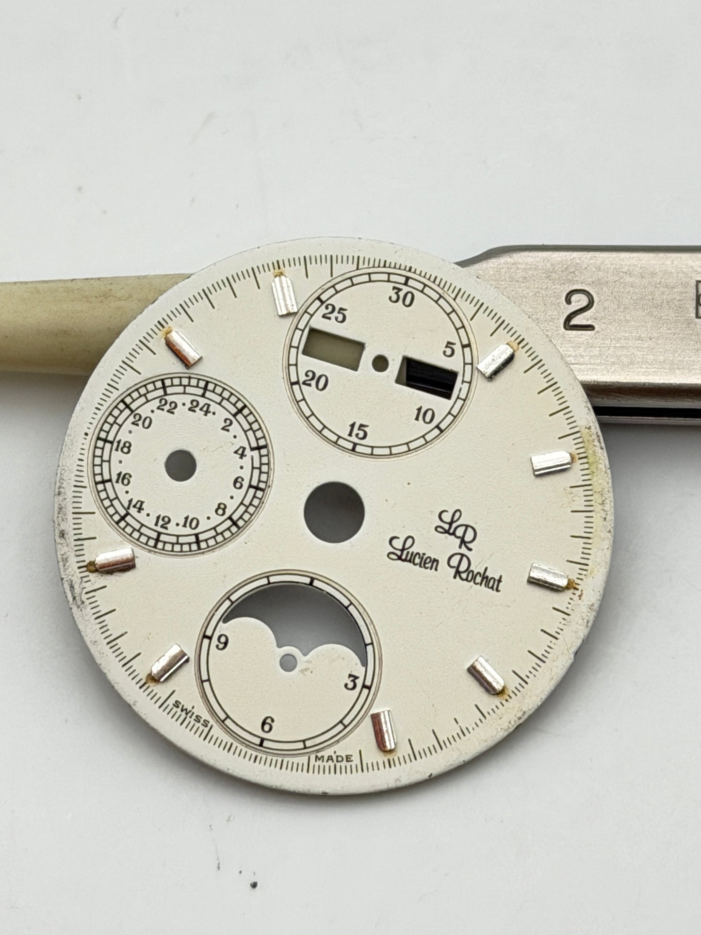 lucine rochat chrono 7751 28.5mm dial quadrante