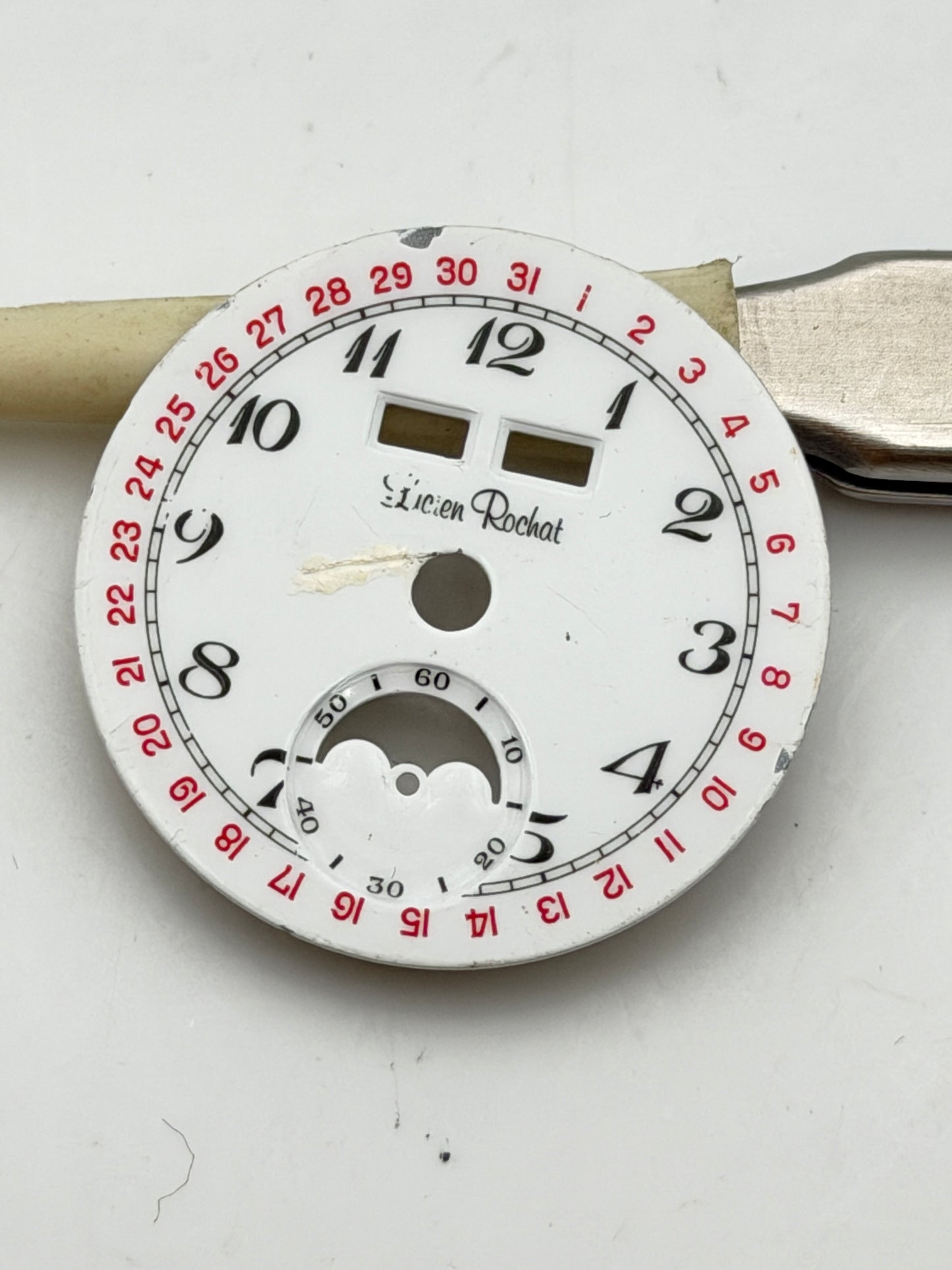 lucien rochat calendar 26.5mm dial quadrante
