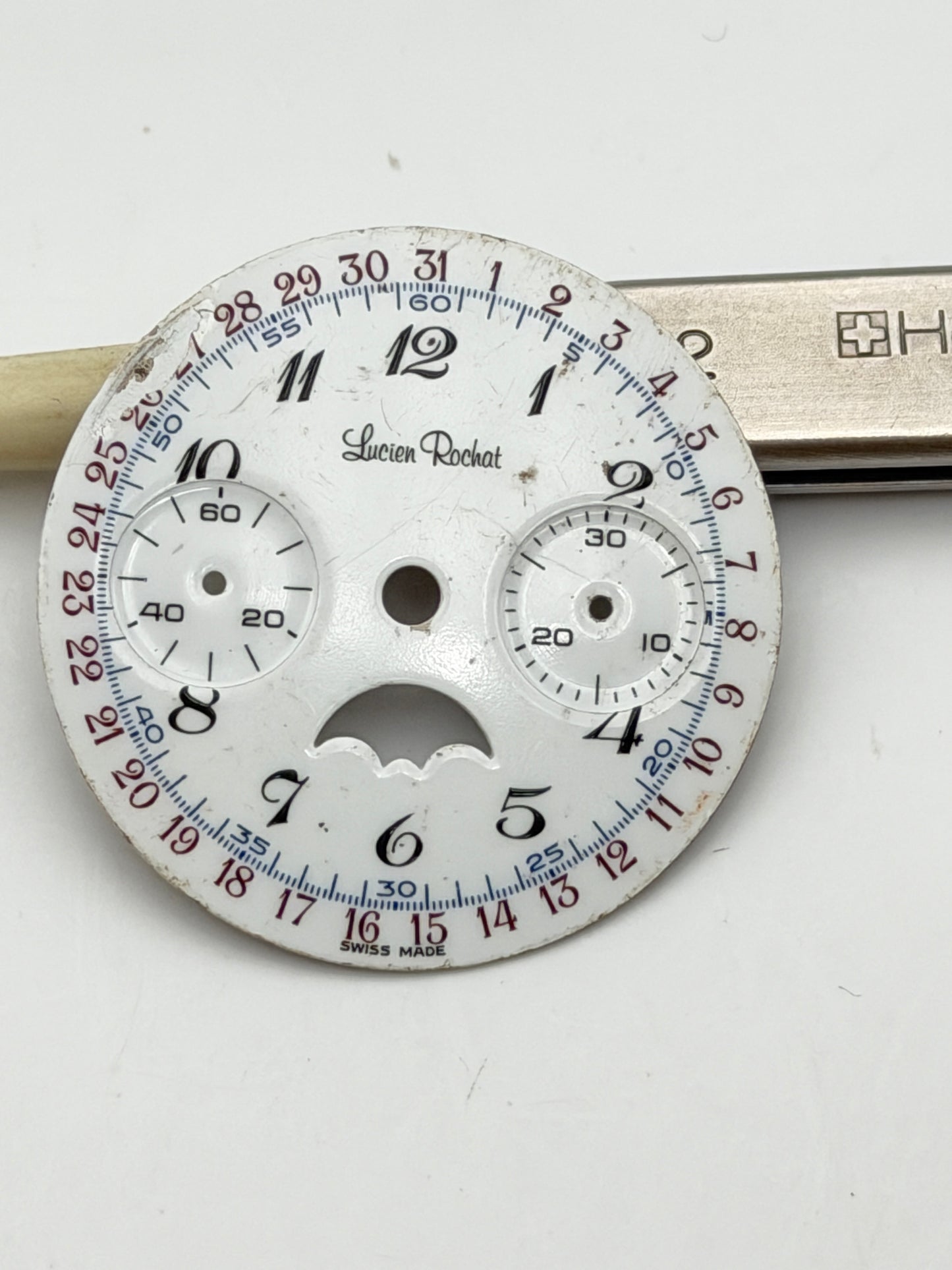 lucien rochat chrono 30.5mm dial quadrante