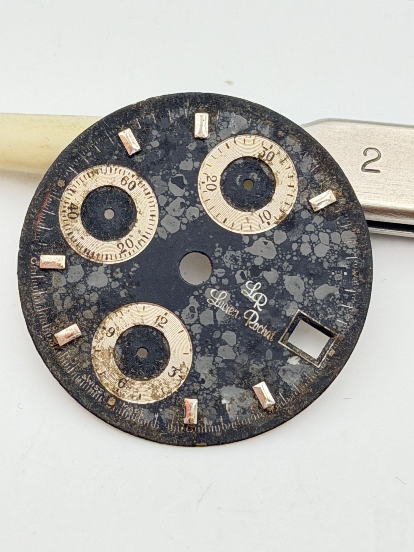 lucien rochat chrono 7750 28.5mm dial quadrante