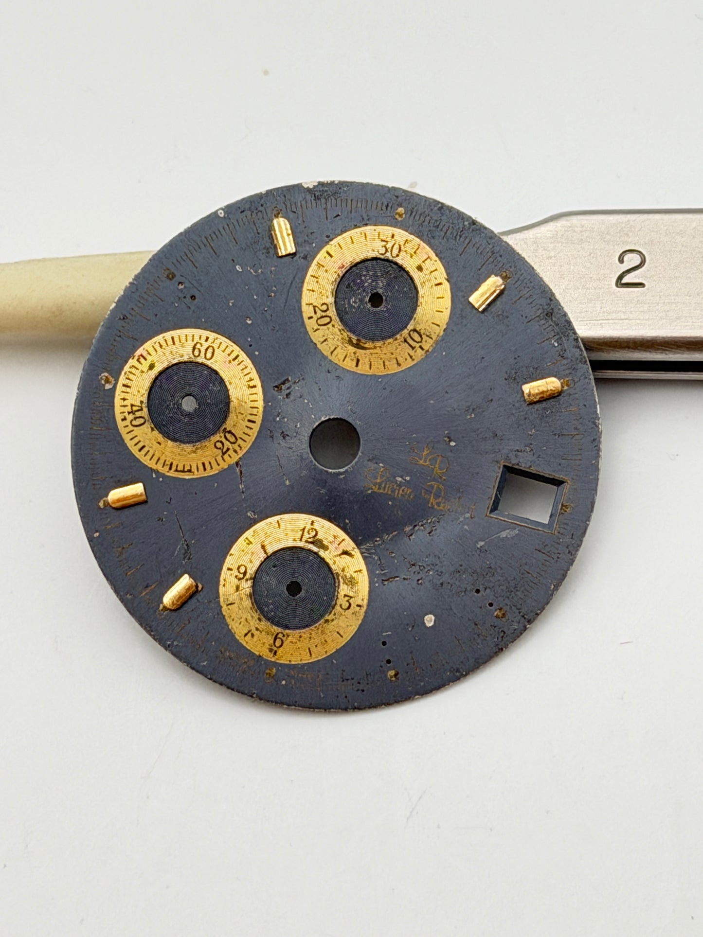 lucien rochat chrono 7750 28.5mm dial quadrante