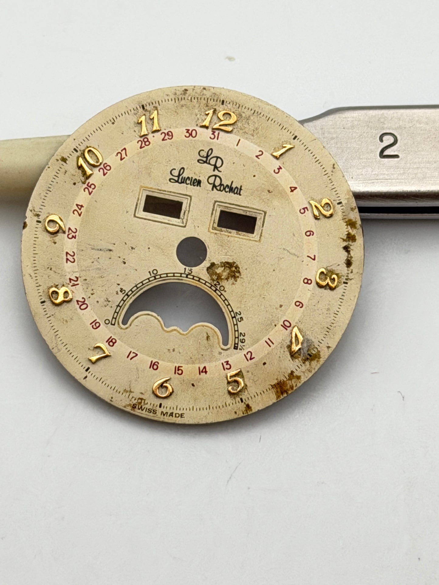 lucien rochat calendar 27mm dial quadrante