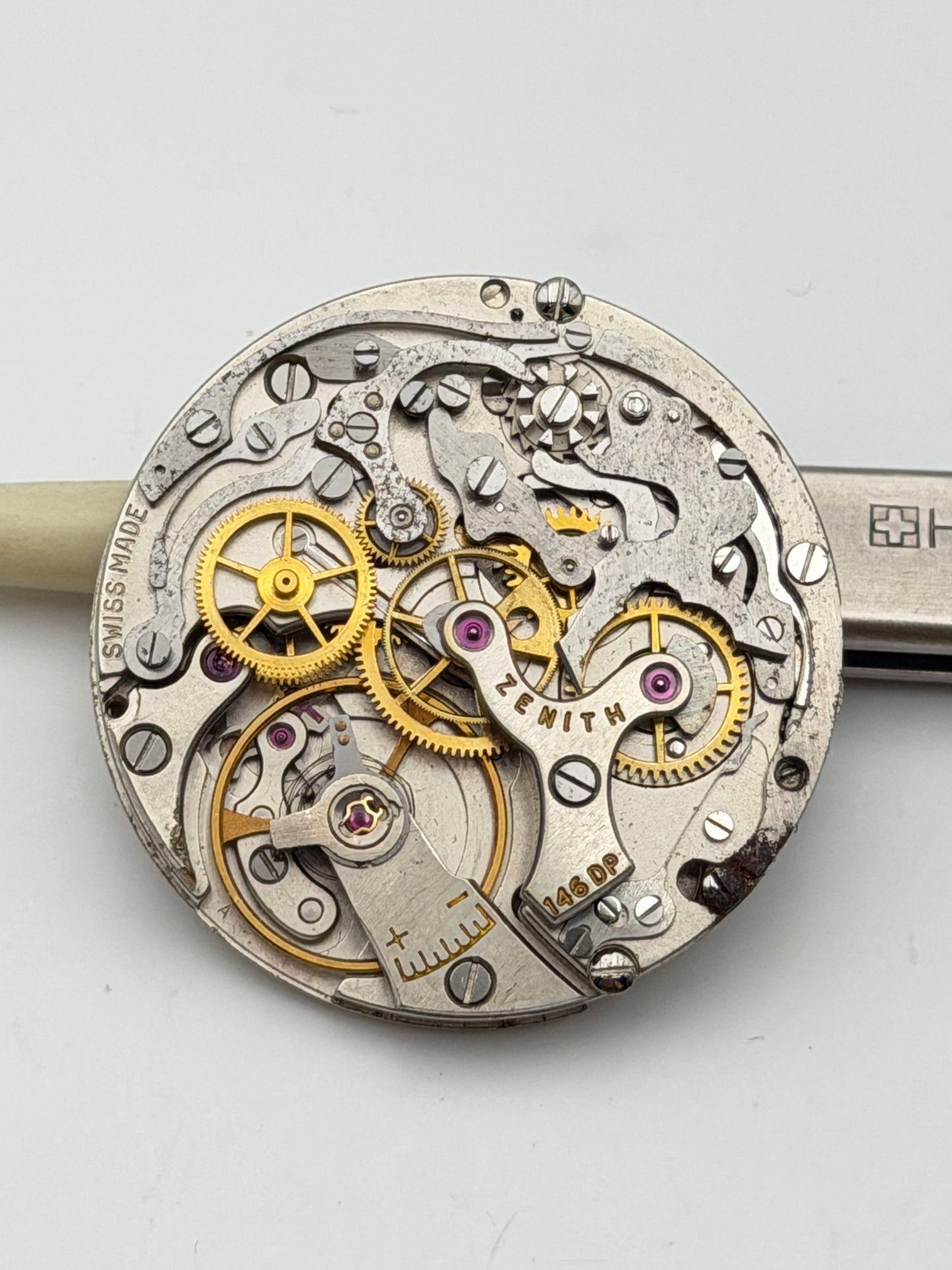 zenith 146dp chronograph movement movimento rare vintage