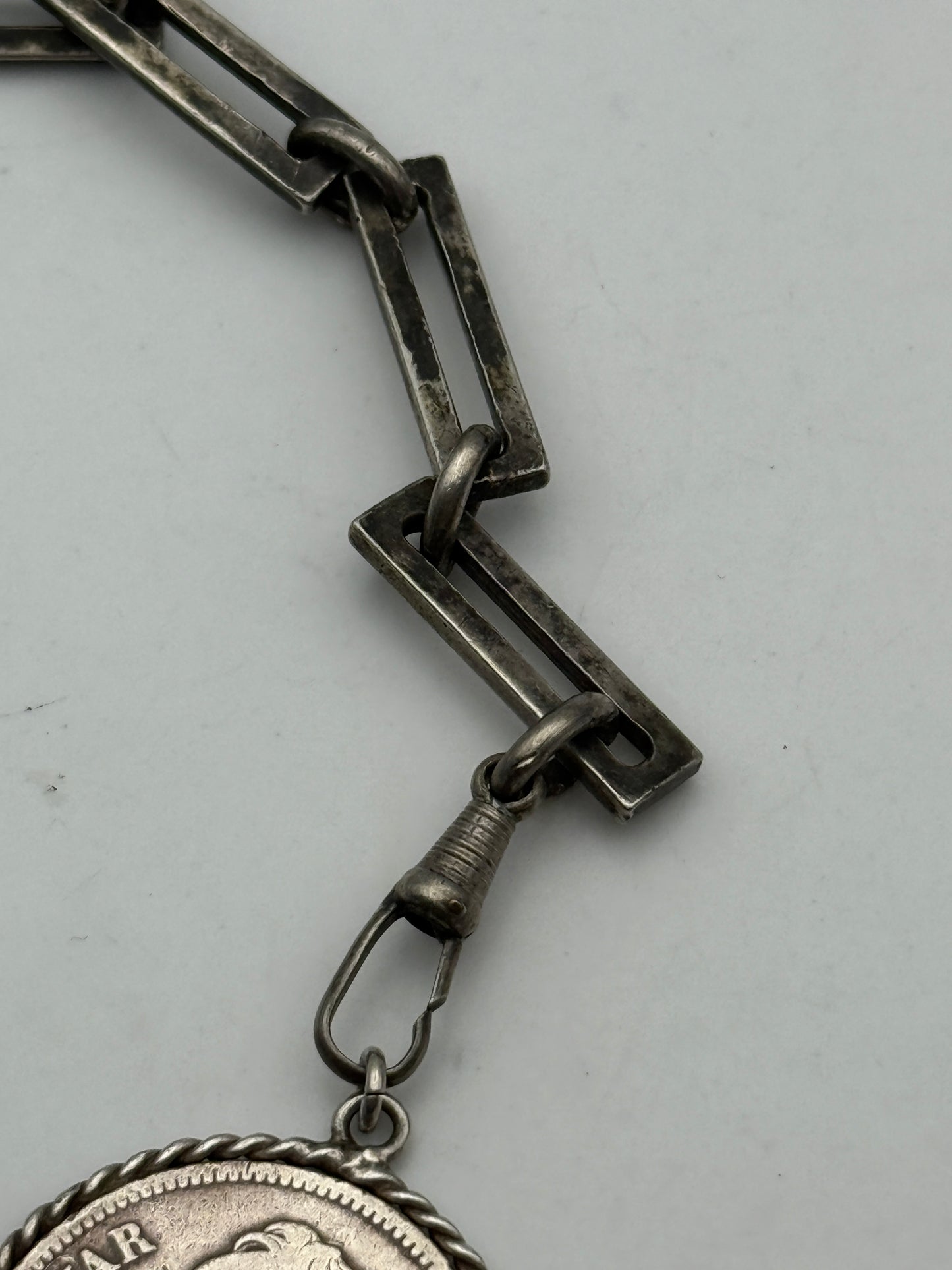 catena vintage orologio da tasca key chain pocket watch vintage silver 925