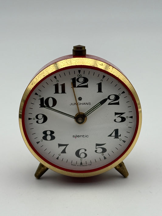 junghans silentic table clock vintage alarm sveglia