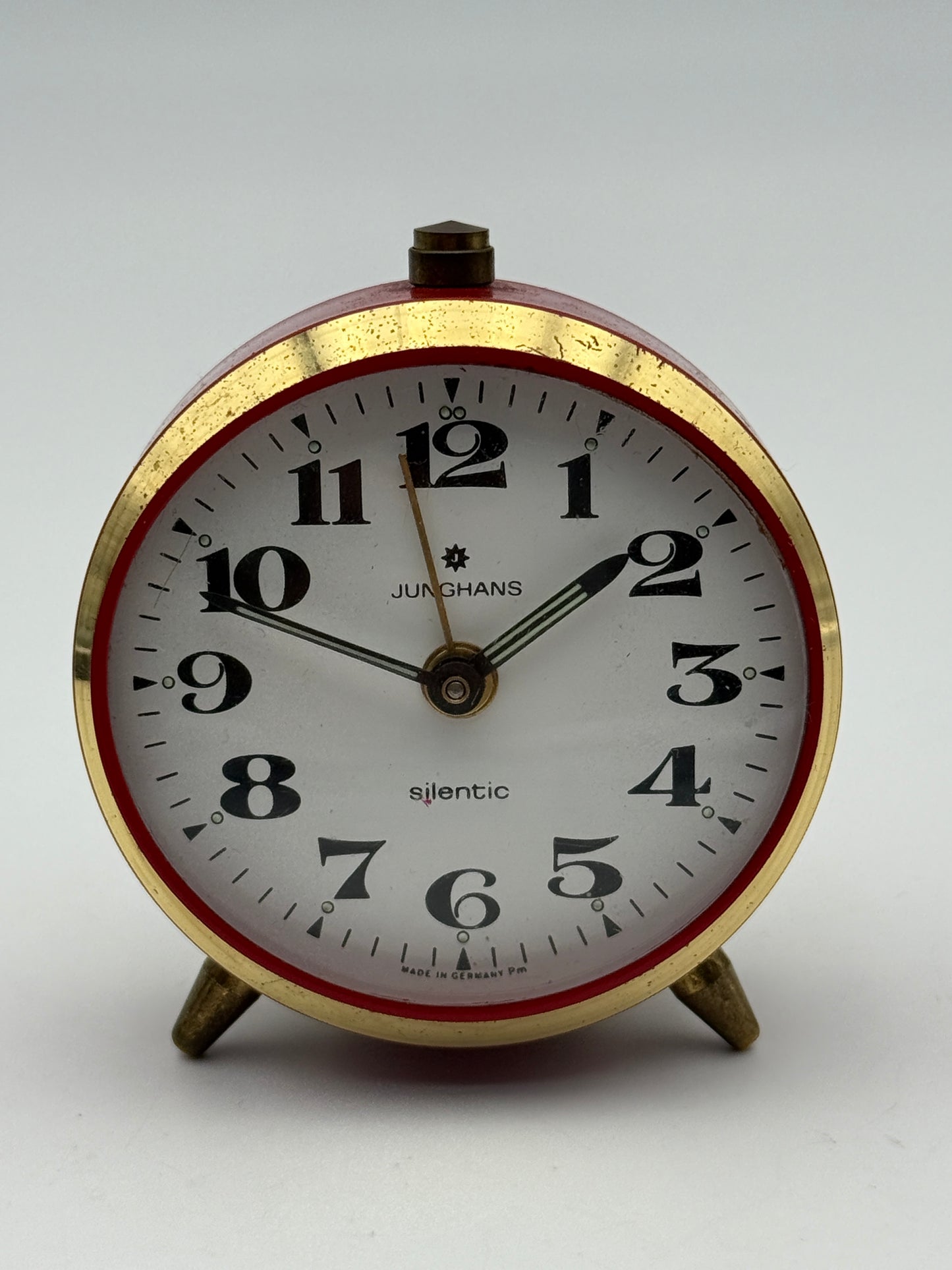 junghans silentic table clock vintage alarm sveglia
