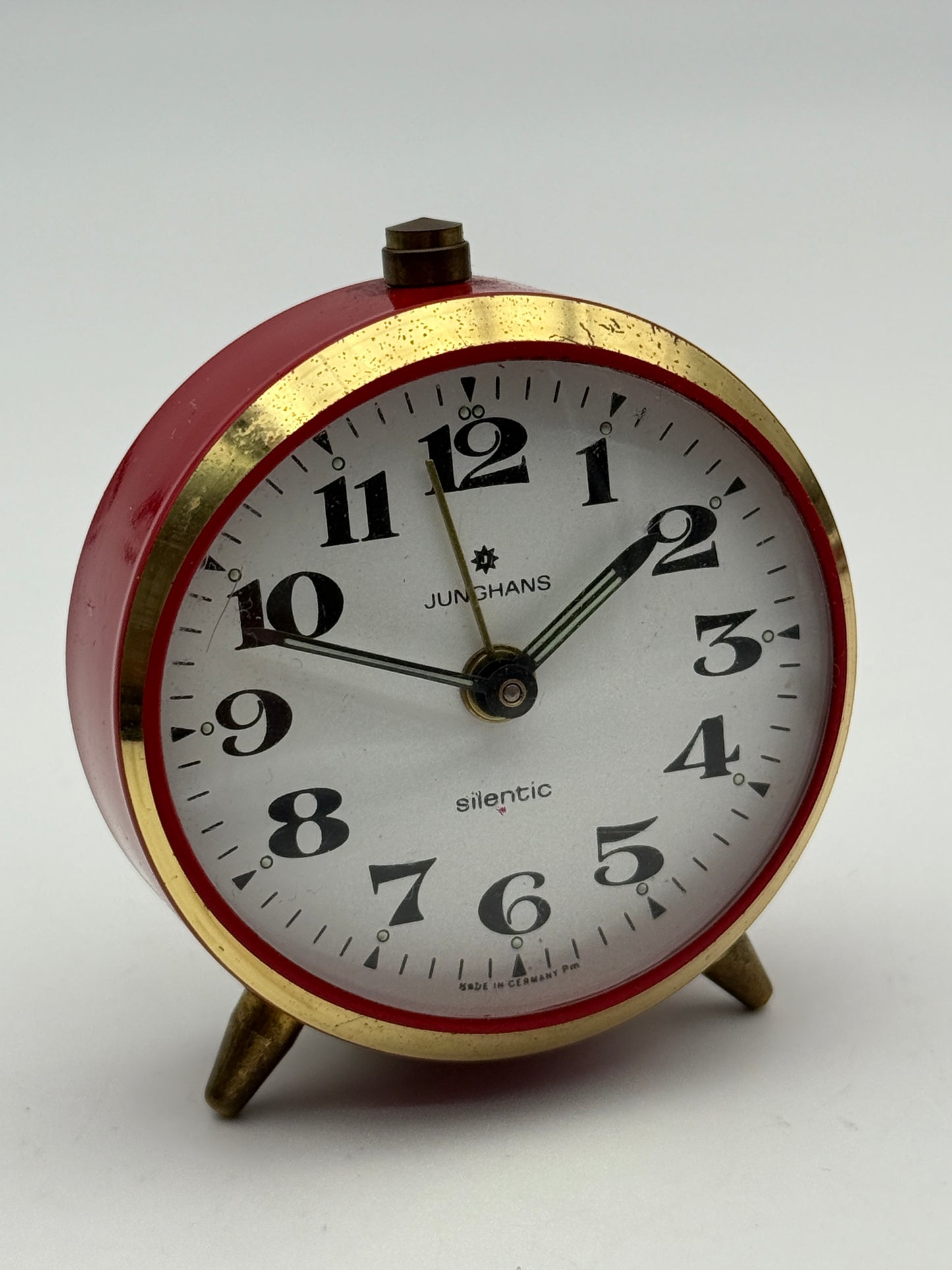 junghans silentic table clock vintage alarm sveglia
