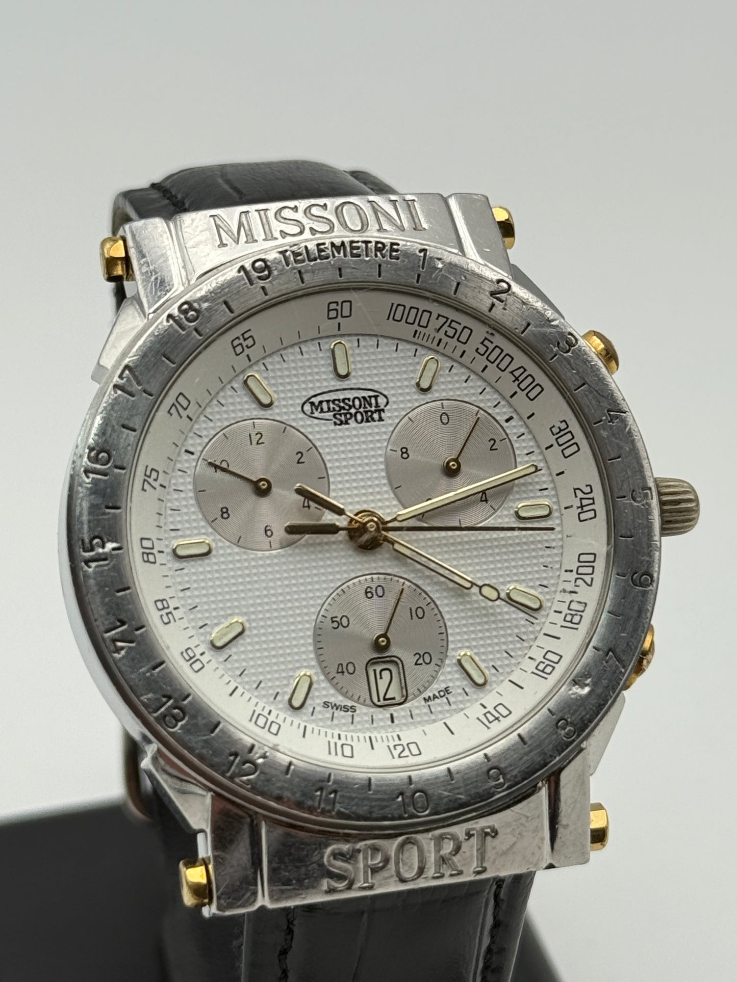 missono sport swiss made chronograph eta 251 chrono 313003 39mm