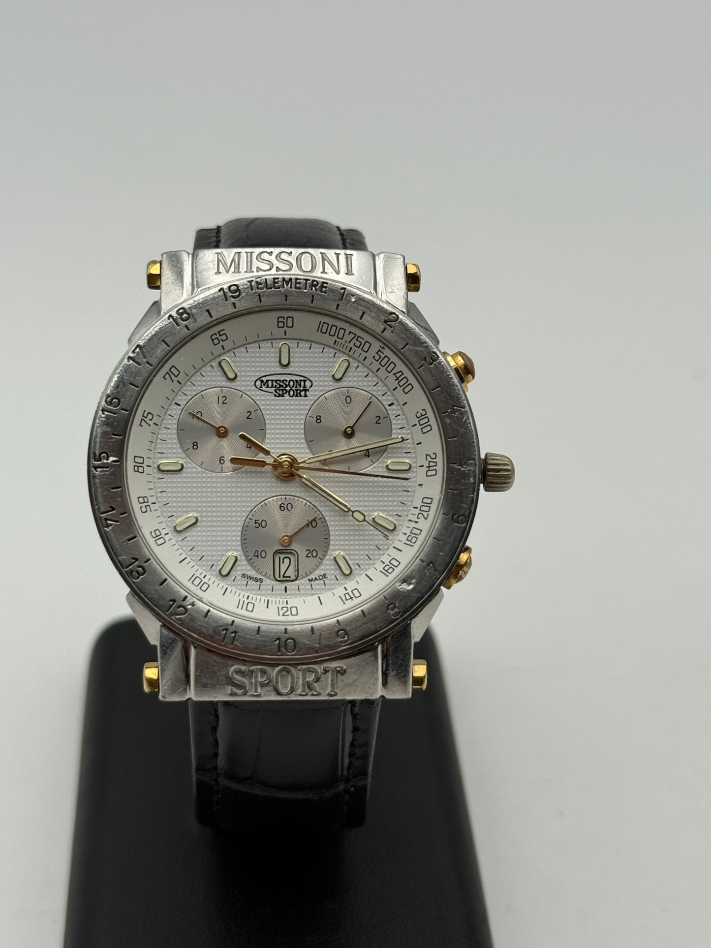 missono sport swiss made chronograph eta 251 chrono 313003 39mm