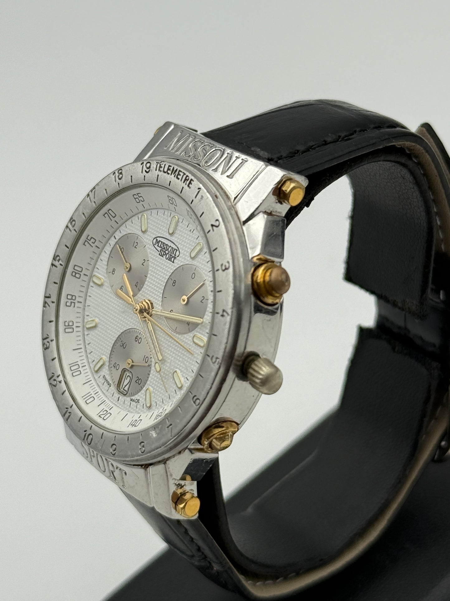 missono sport swiss made chronograph eta 251 chrono 313003 39mm