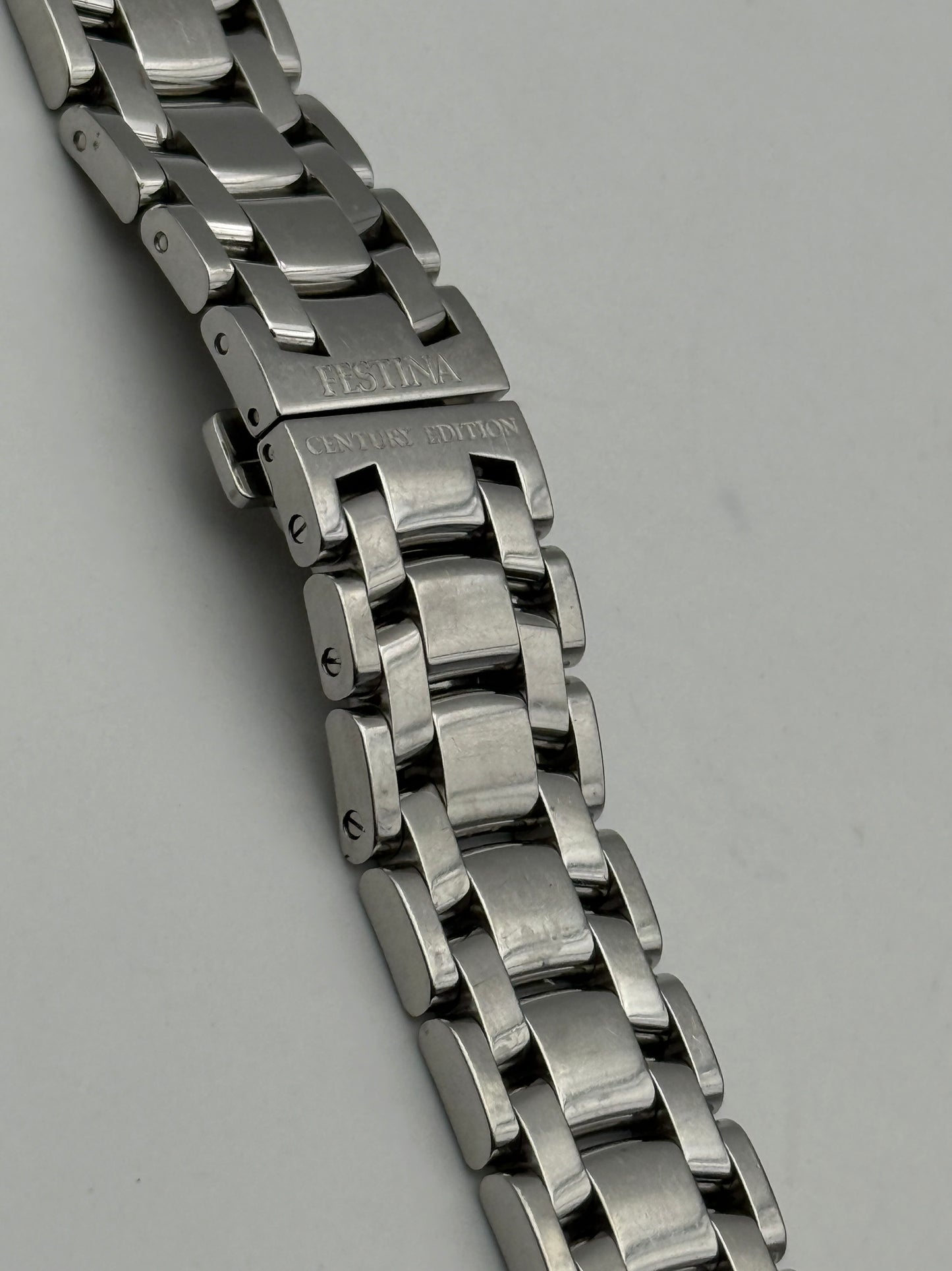 festina century edition limited 20mm automatic world time bracciale bracelet