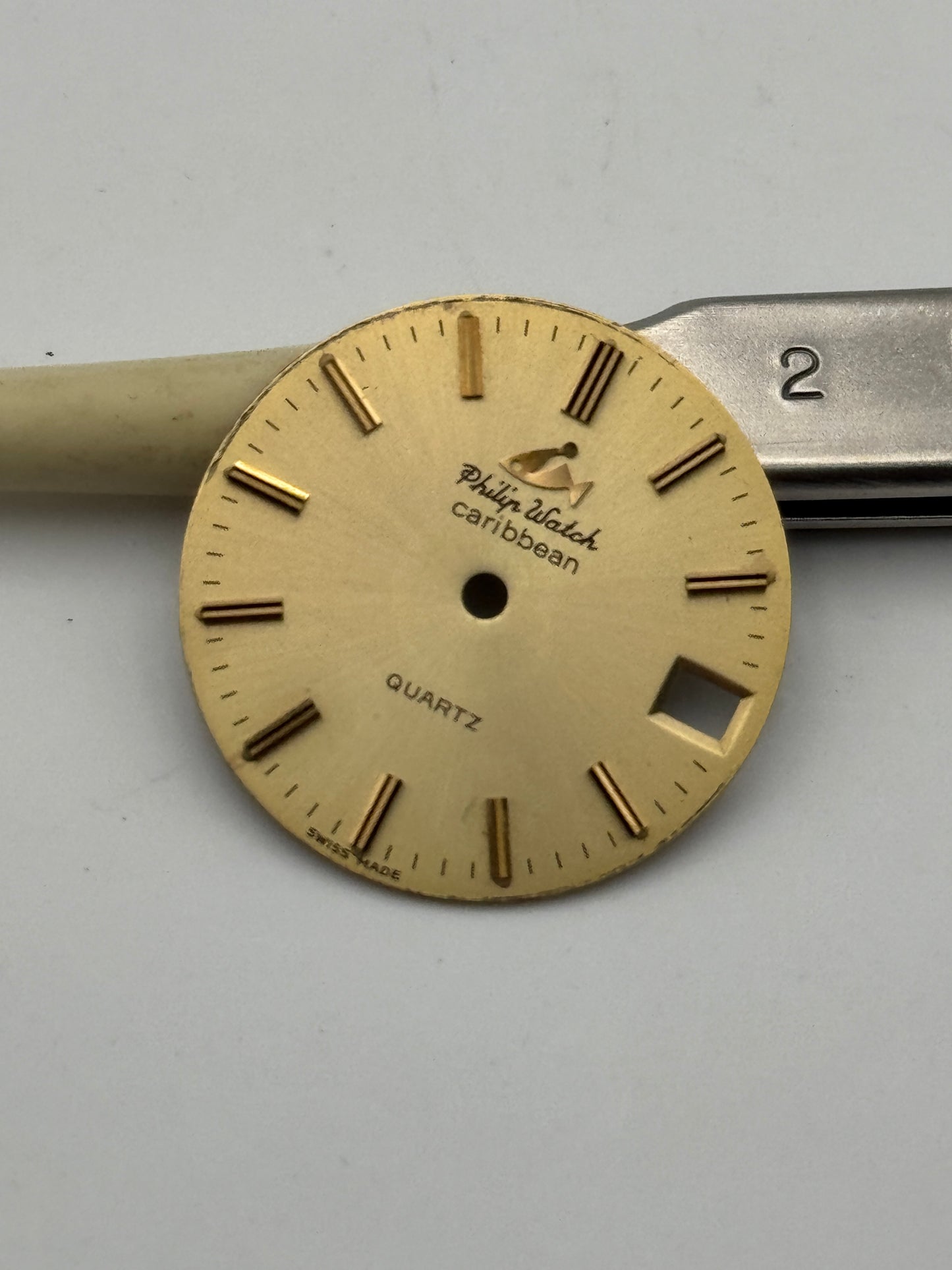 Philip Watch caribbean quartz gold dial quadrante