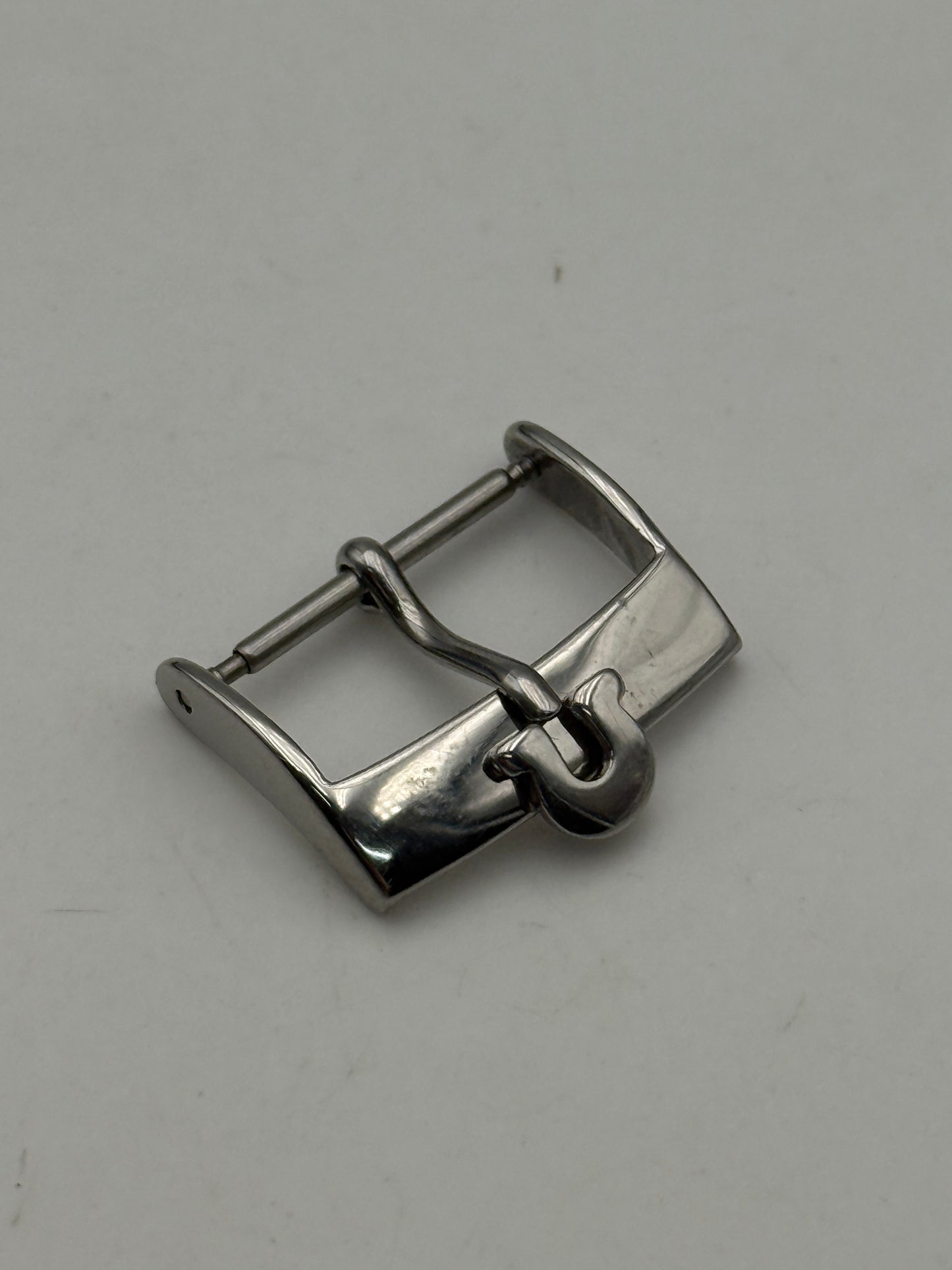omega 18mm fibbia buckle steel swiss vintage