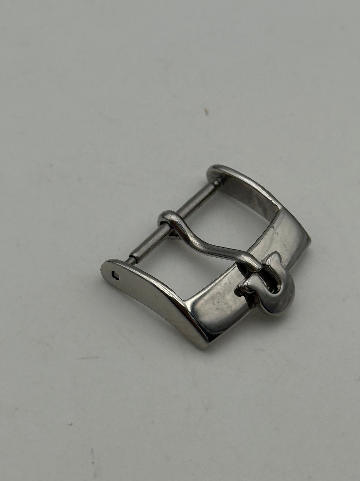 omega 18mm fibbia buckle steel swiss vintage