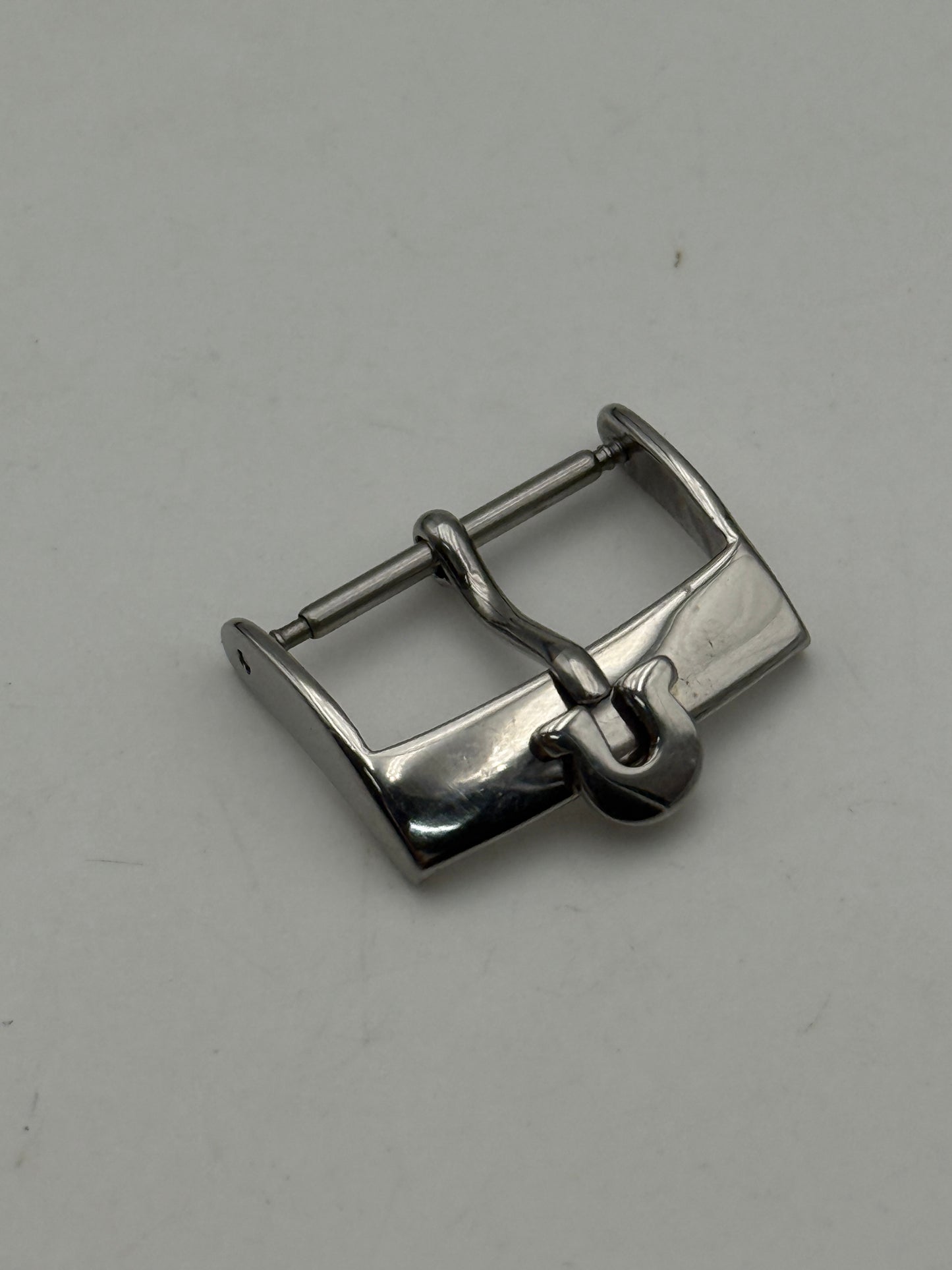 omega 18mm fibbia buckle steel swiss vintage