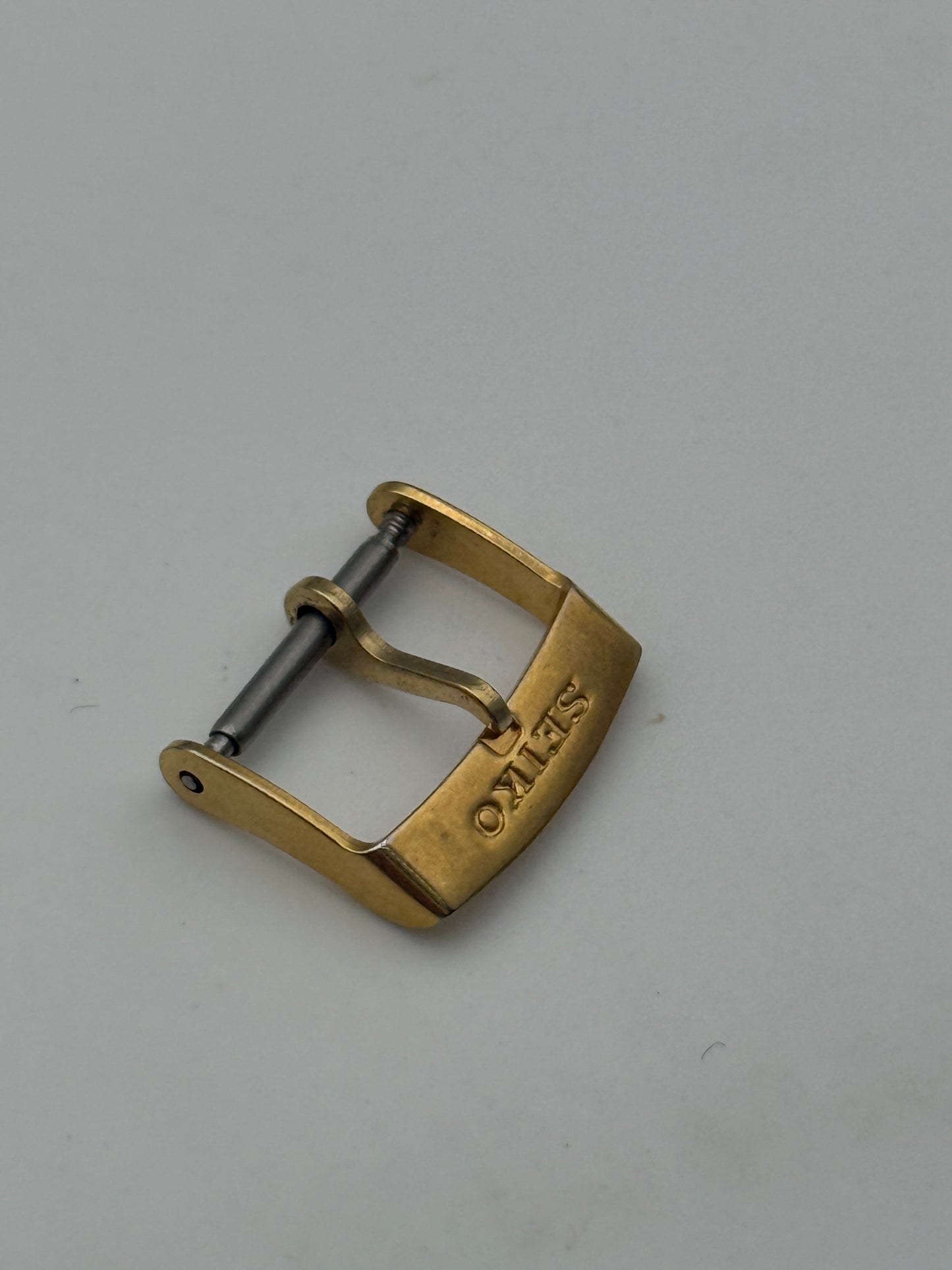 seiko 16mm fibbia buckle gold plated vintage