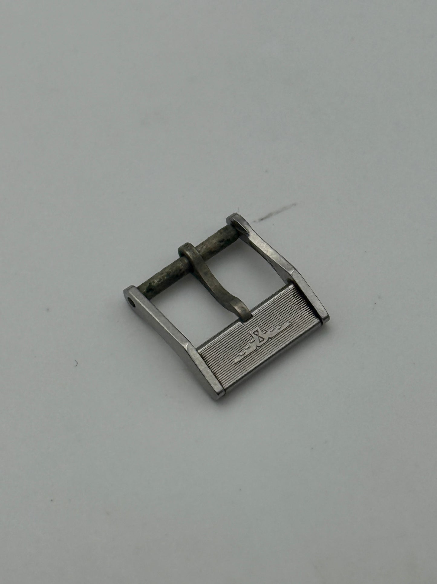 longines 12mm fibbia buckle steel vintage