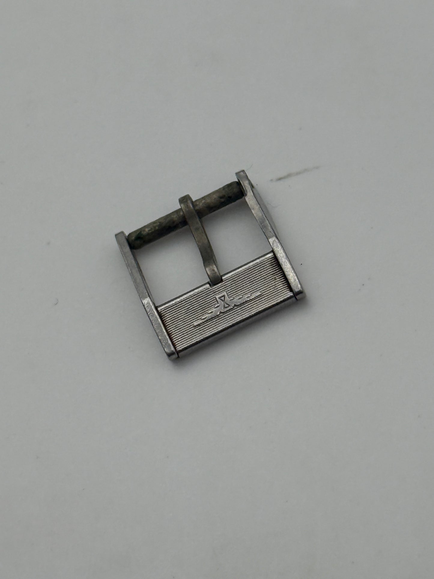 longines 12mm fibbia buckle steel vintage
