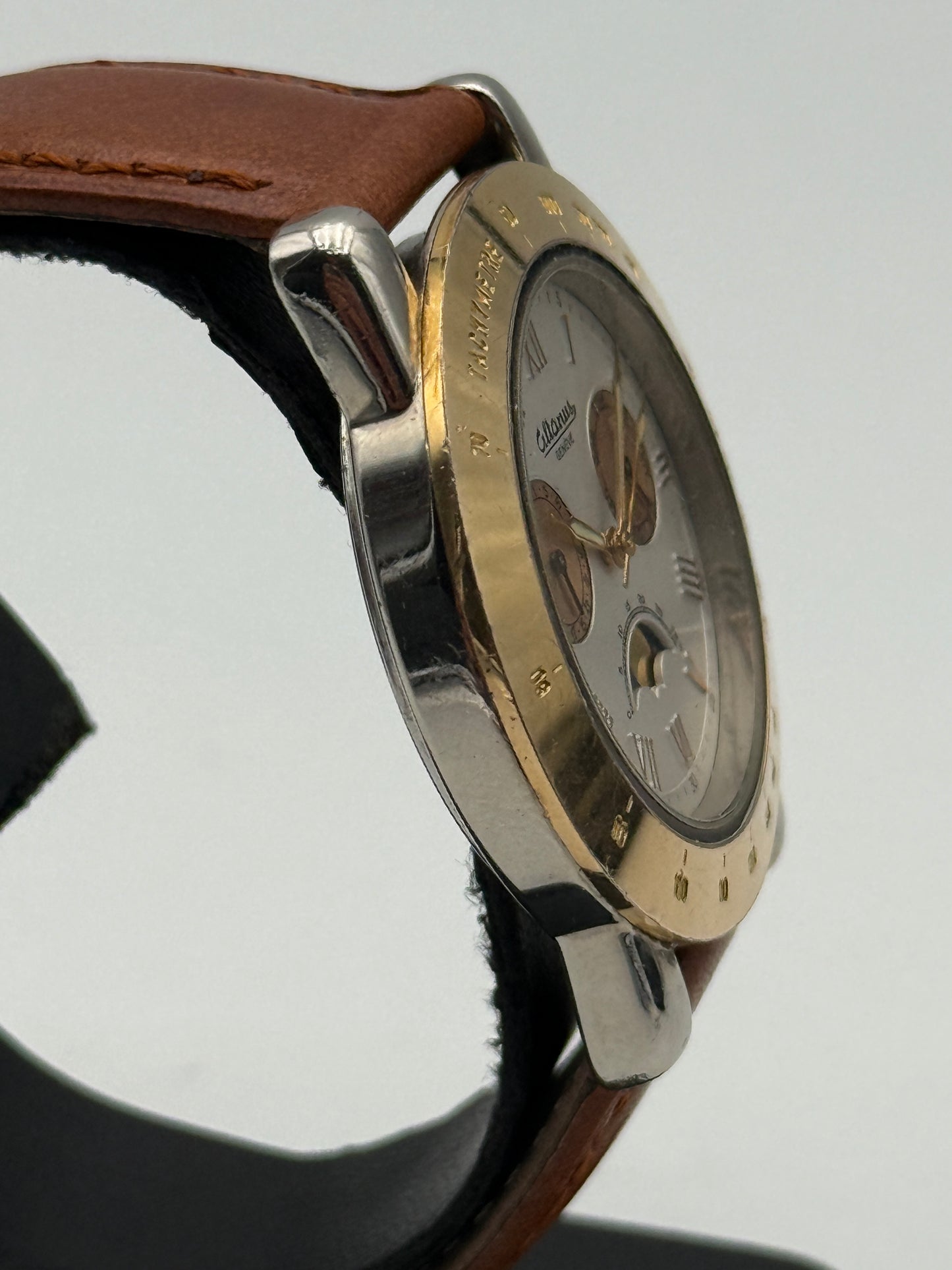 altanus calendar moon phase swiss made  referenza 8844