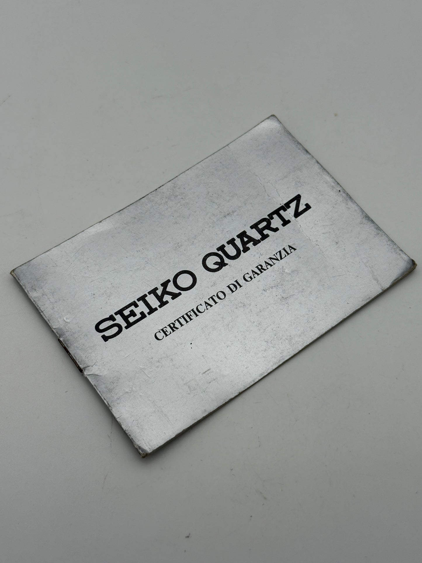 seiko quartz vintage warranty garanzia guarantee