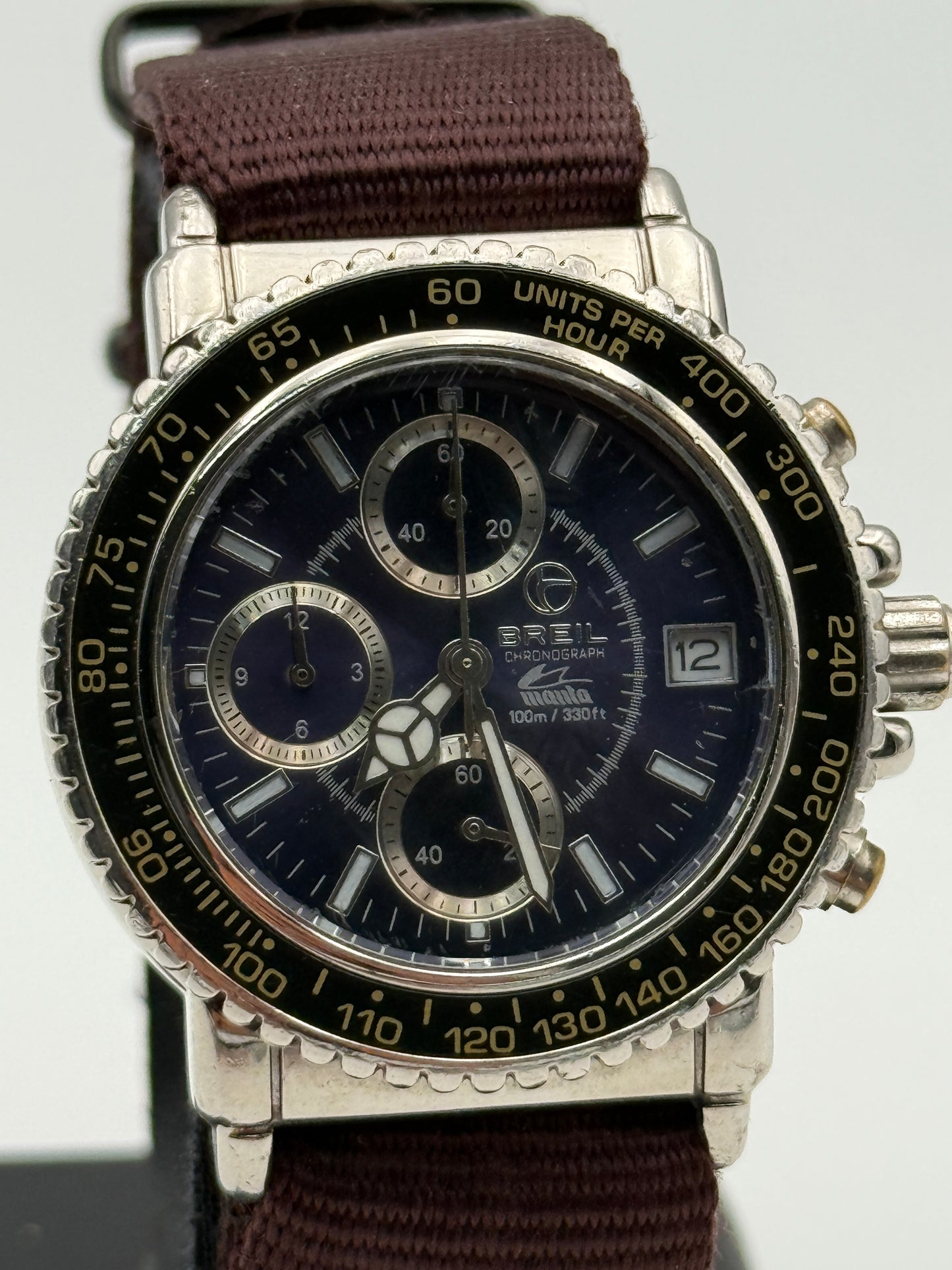 breil manta 100m 330ft chronograph first series quartz vo42