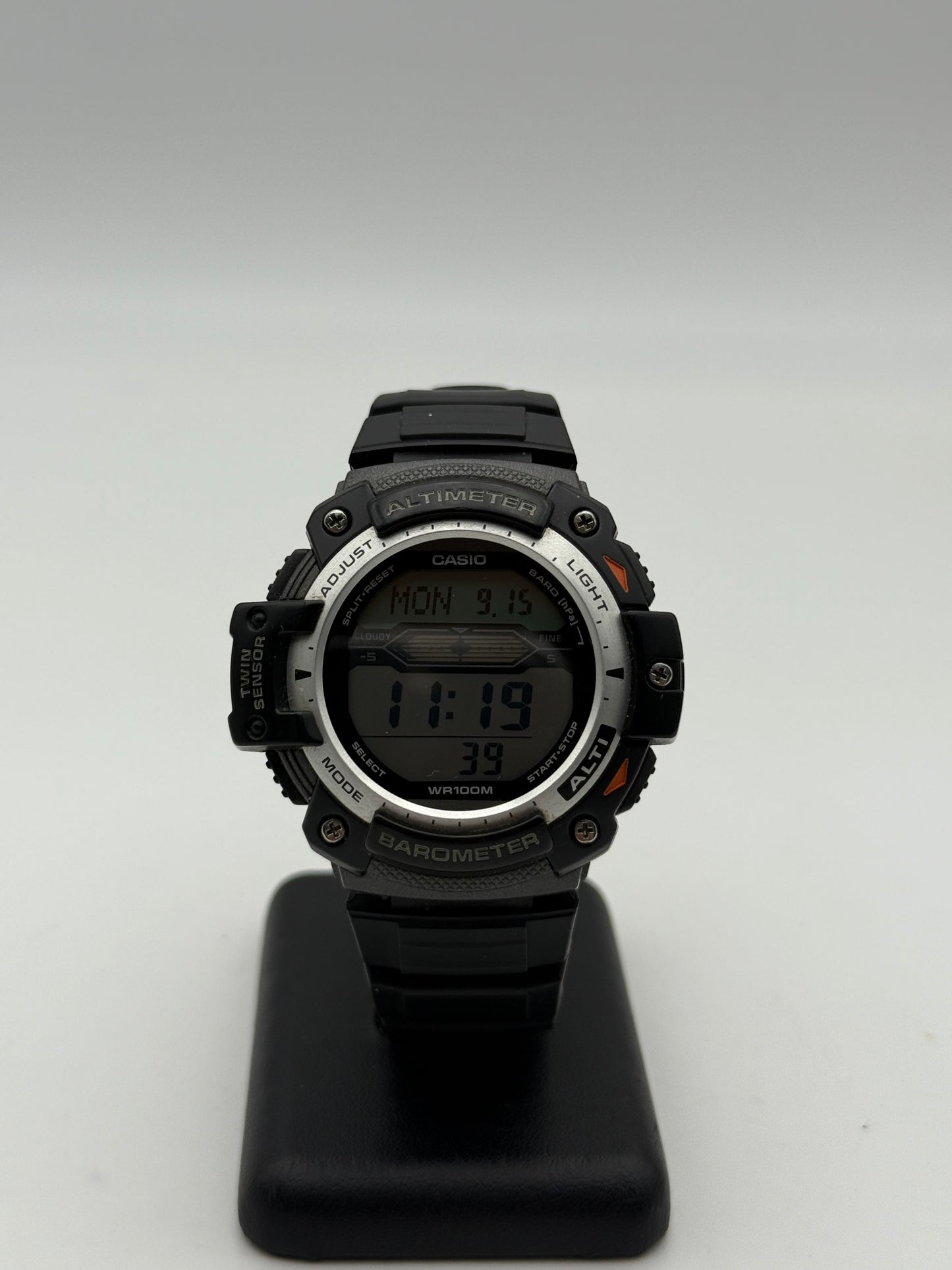 casio altimeter twin sensor wr100m world time 3202 saw 300h 50mm vintage