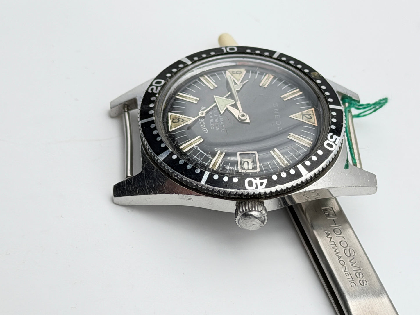 sneda diver 38mm watch vintage