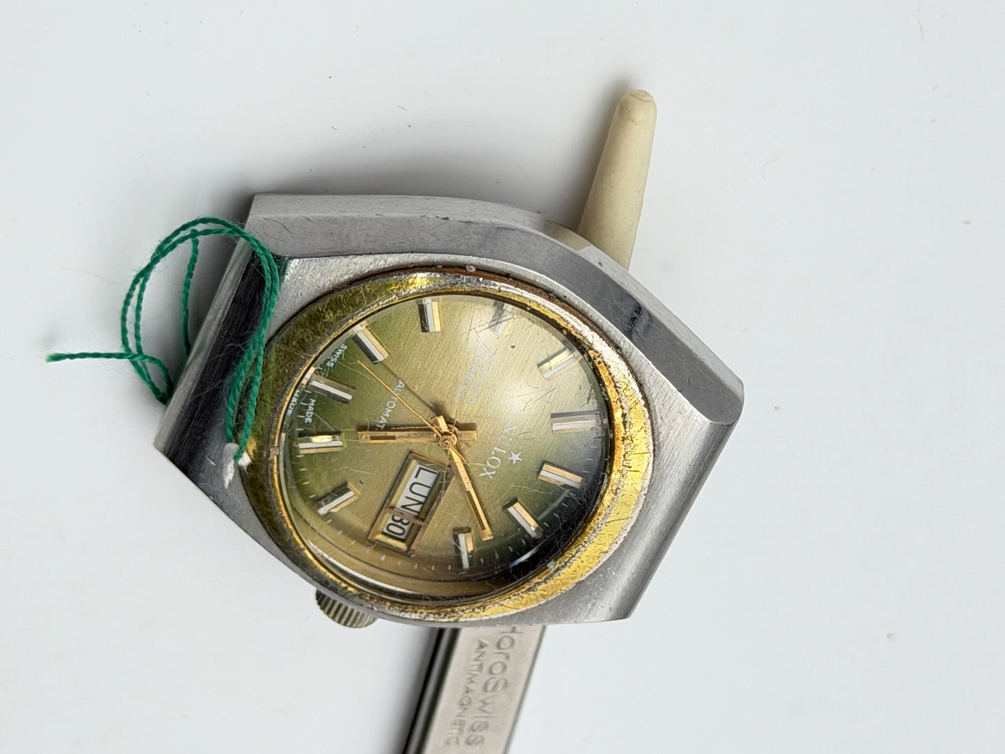 nulox 38mm automatic watch vintage